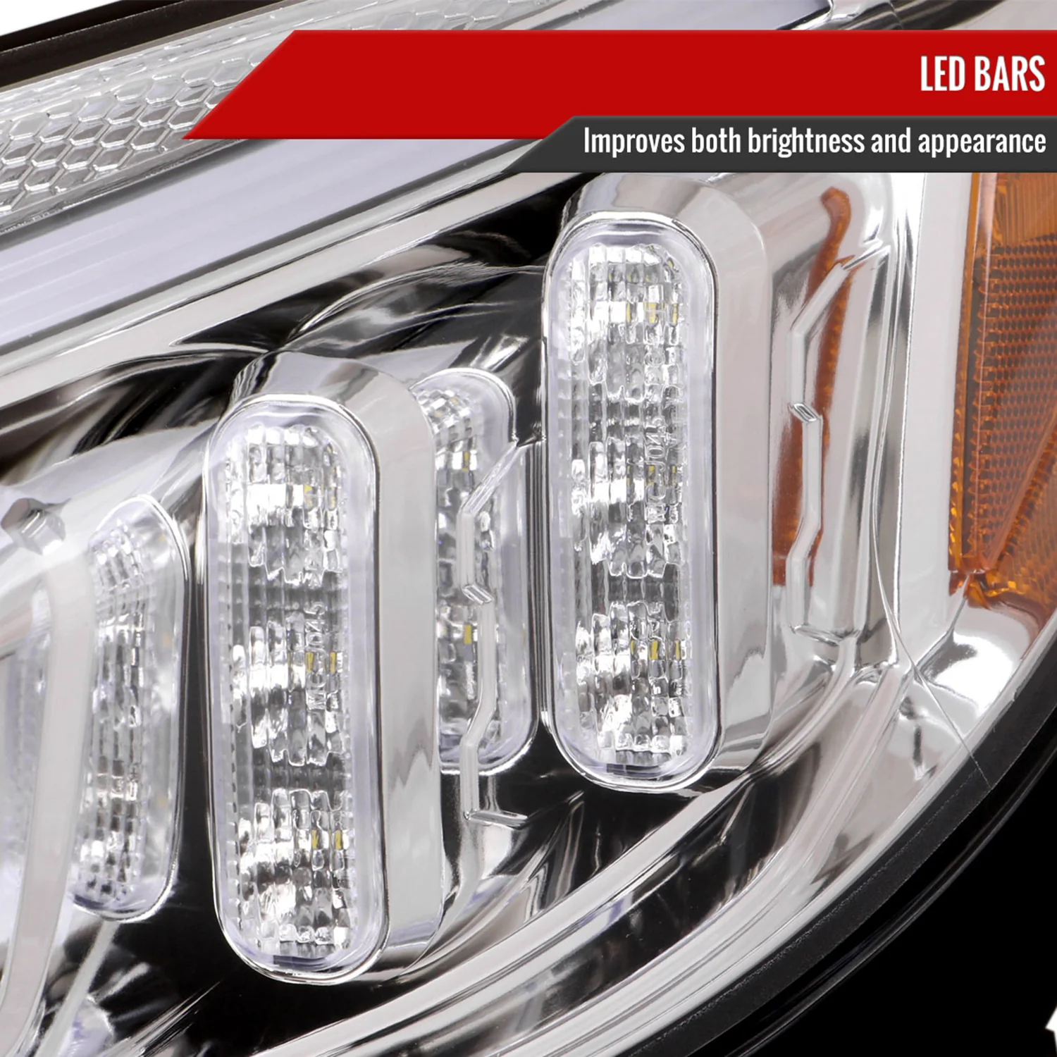 2015-2018 Mercedes-Benz C-Class W205 Full LED Headlights Signal Chrome - Image 5