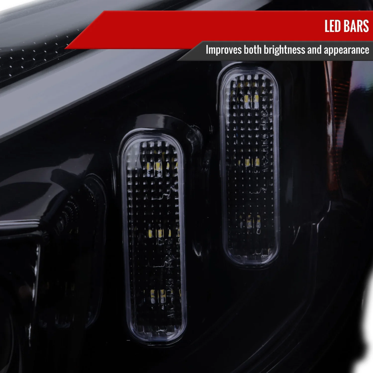 2015-2018 Mercedes-Benz C-Class W205 LED Headlights Signal Black/Light Smoke - Image 5