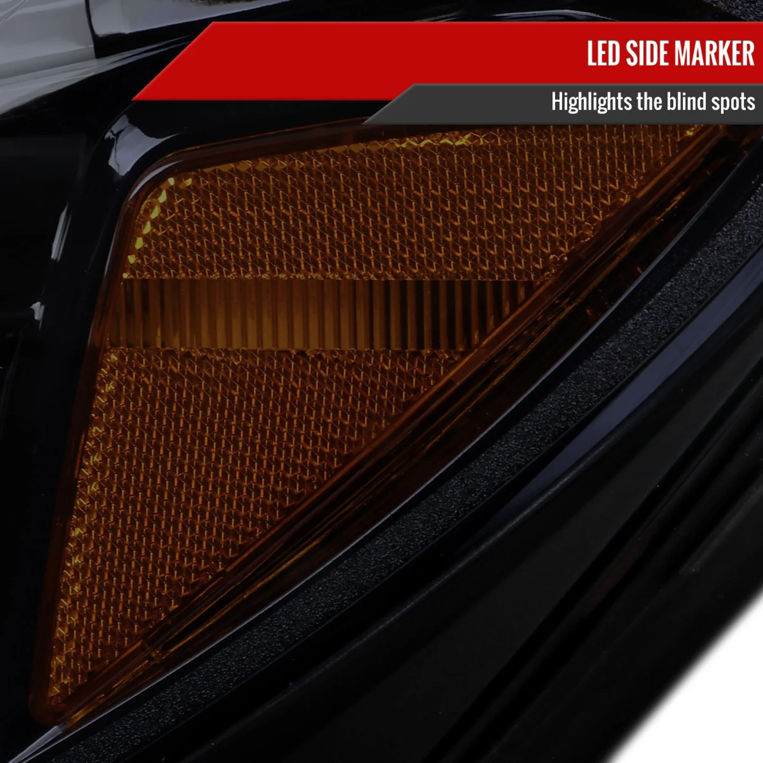 2015-2018 Mercedes-Benz C-Class W205 Signal Headlights Black/Light Smoke - Image 6