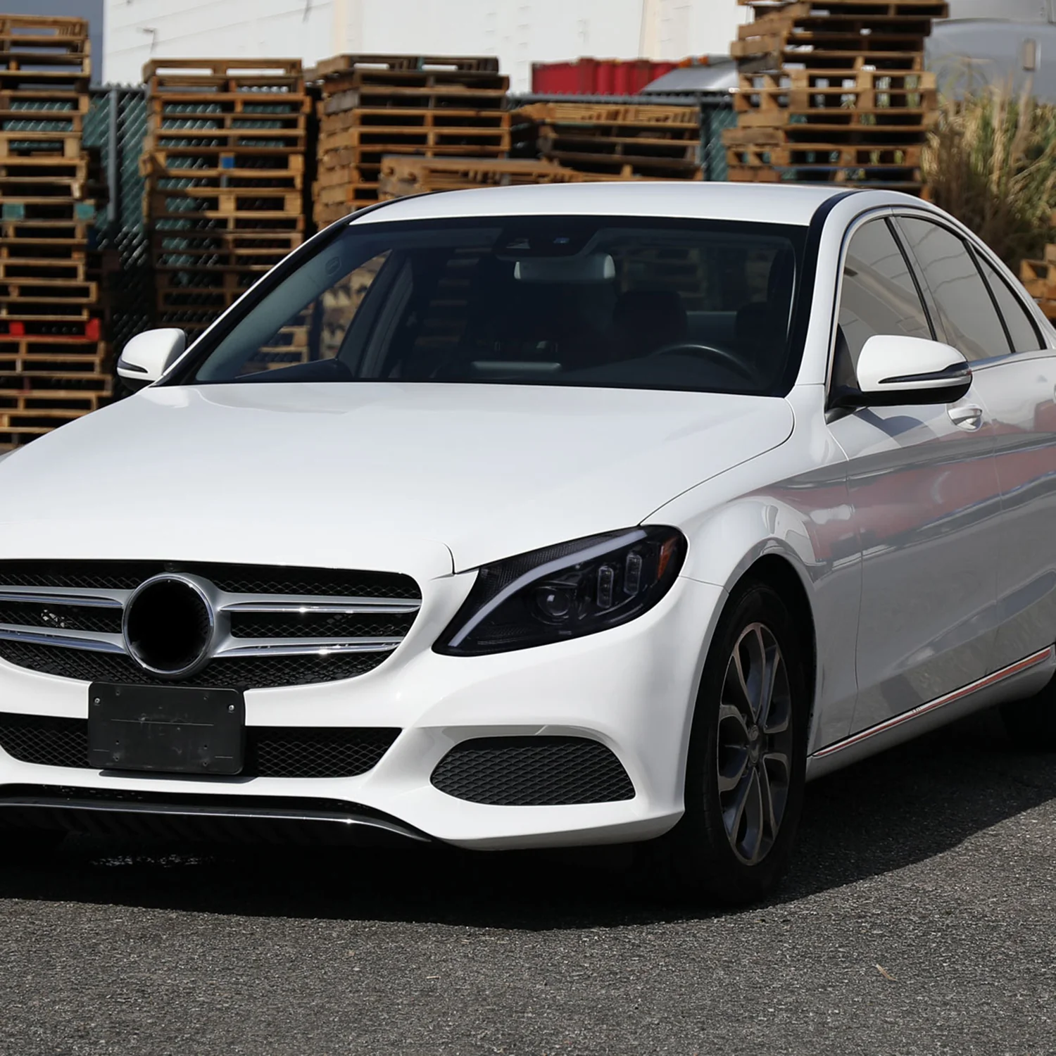 2015-2018 Mercedes-Benz C-Class W205 Signal Headlights Black/Light Smoke - Image 9