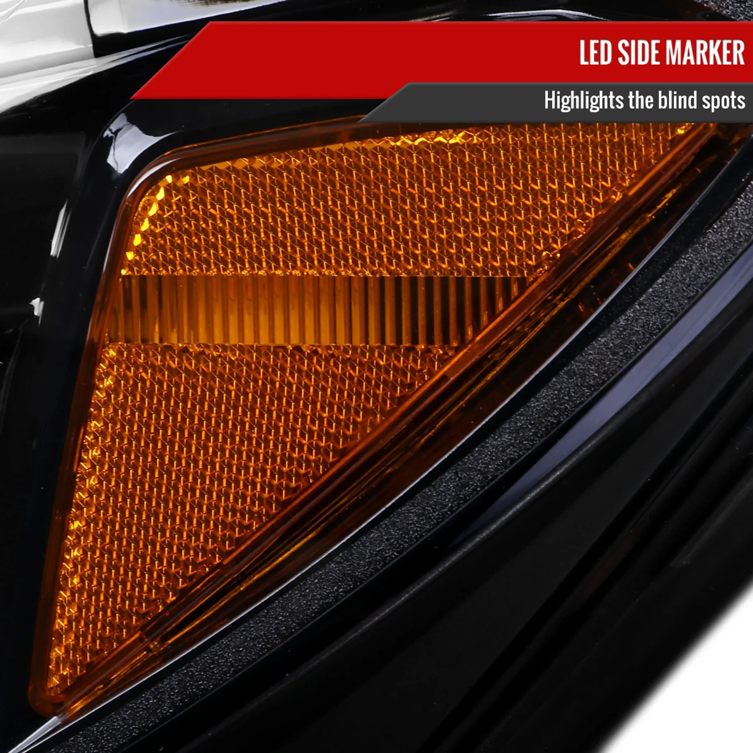 2015-2018 Mercedes-Benz C-Class W205 Signal Projector Headlights Jet Black - Image 6