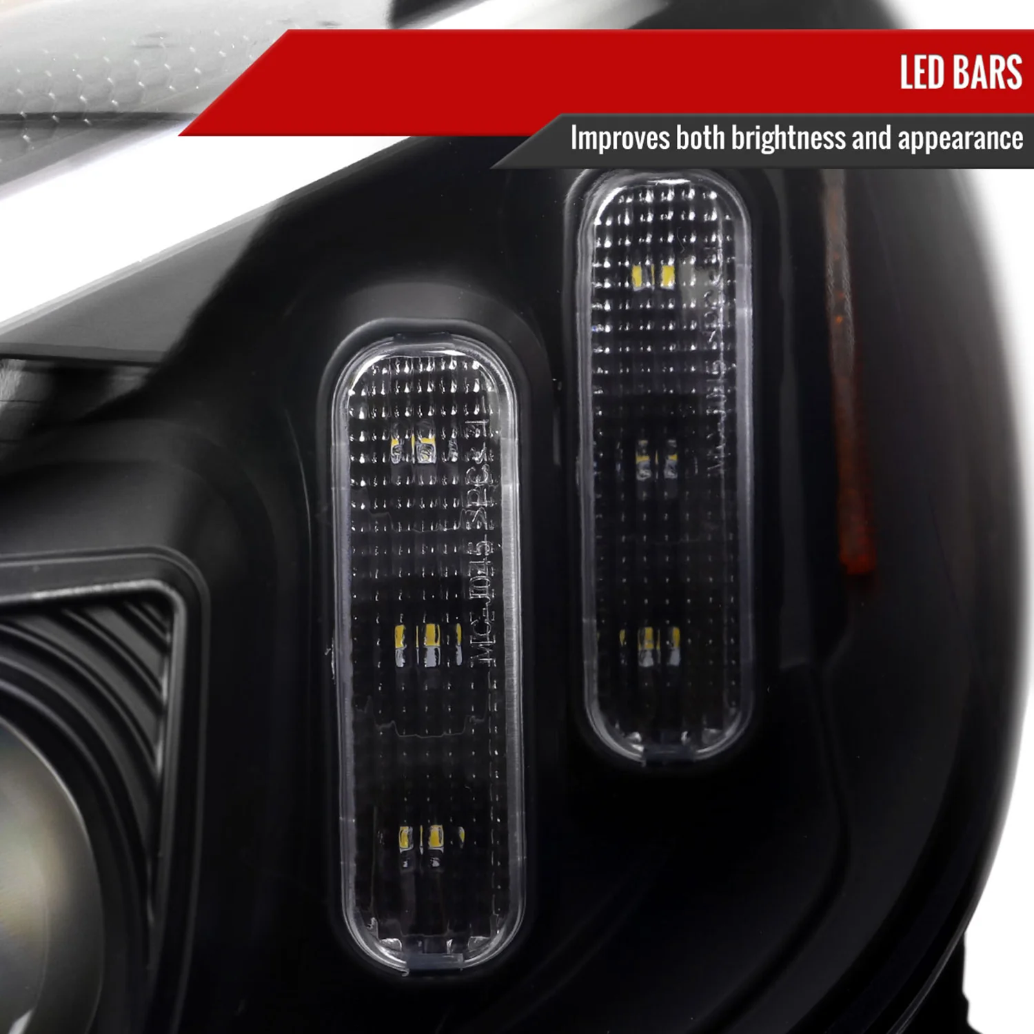 2015-2018 Mercedes-Benz C-Class W205 Turn Signal Projector Headlights Black - Image 5