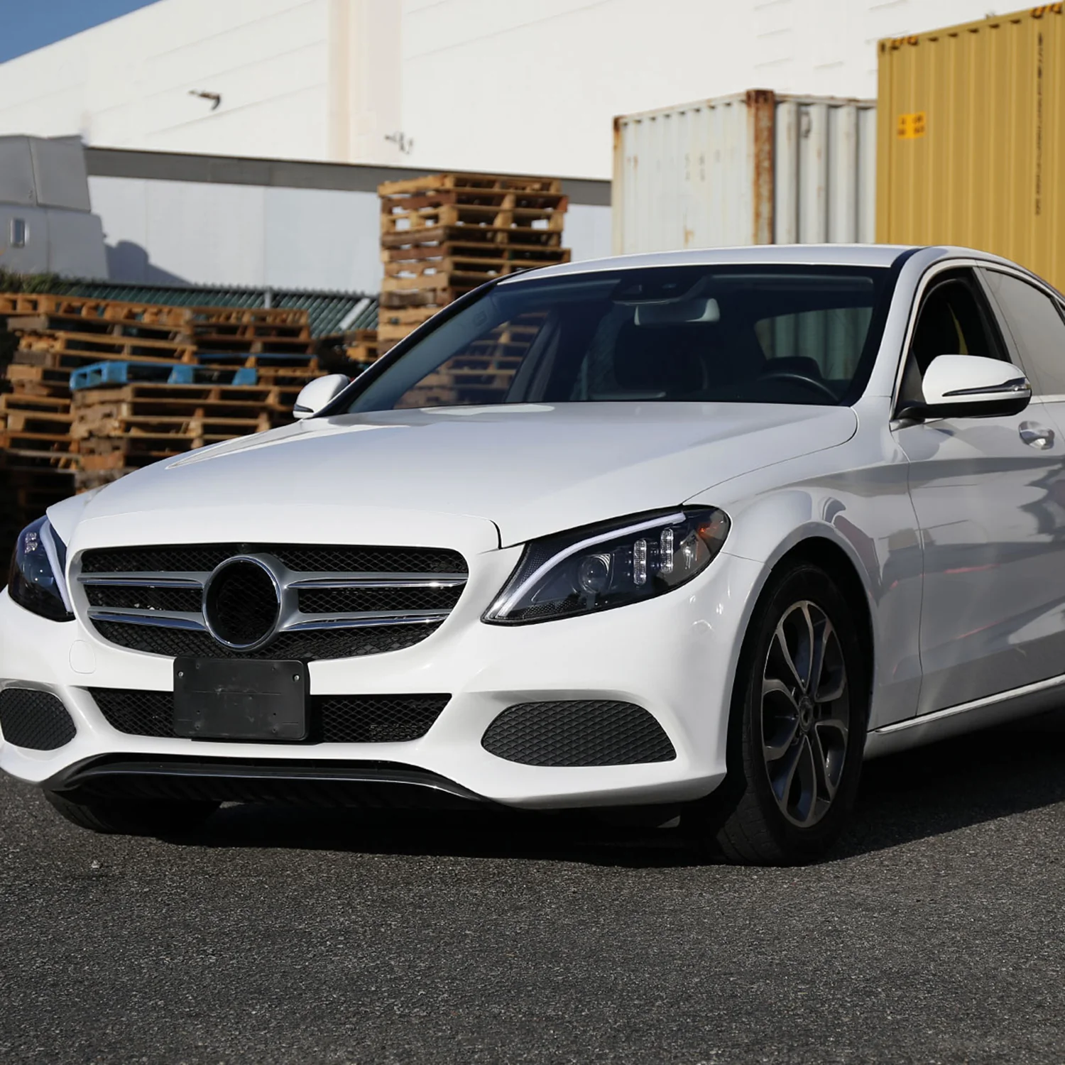 2015-2018 Mercedes-Benz C-Class W205 Turn Signal Projector Headlights Black - Image 9