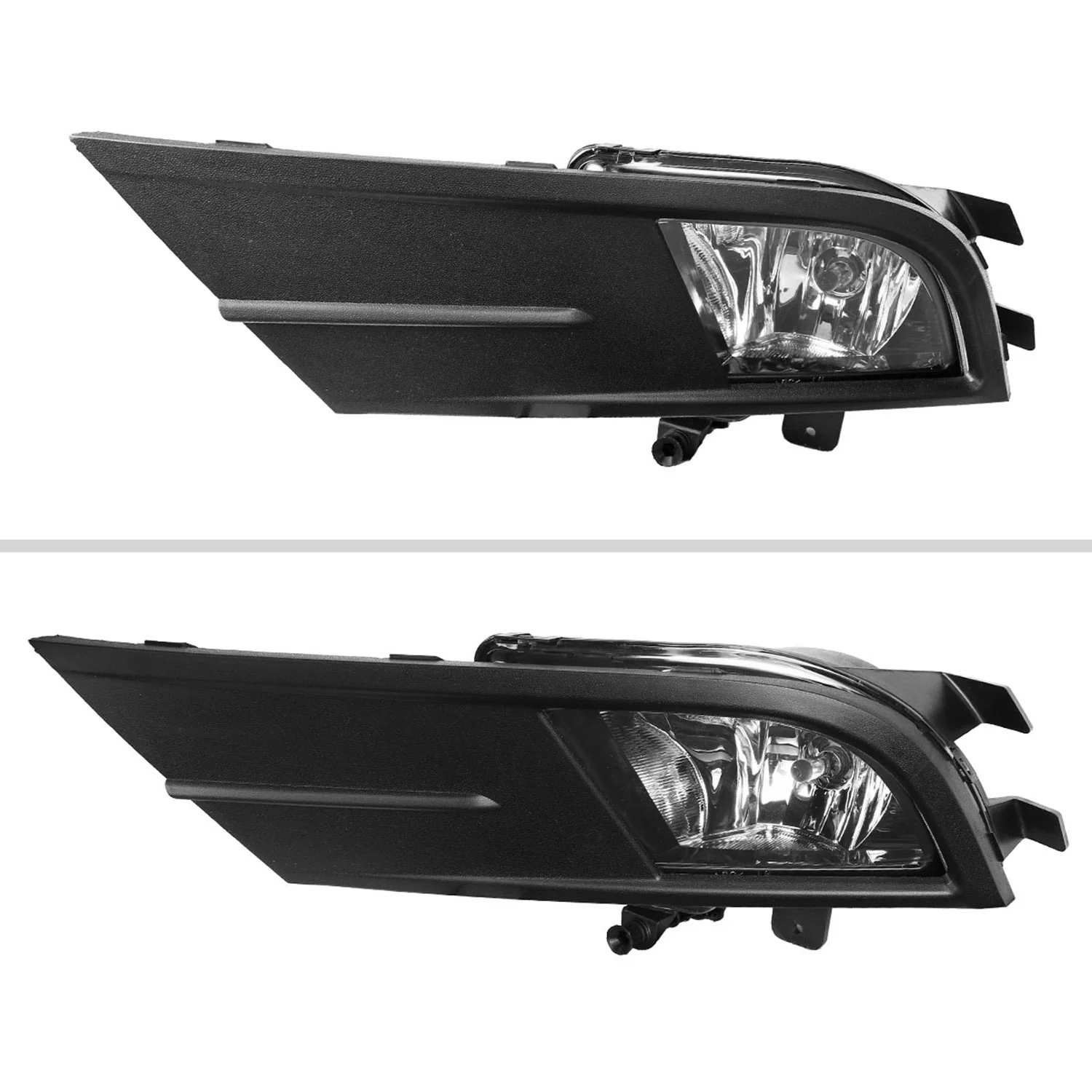 2015-2018 VW Jetta H8 Fog Lights Kit w/ Switch & Wiring Harness Chrome/Clear - Image 2