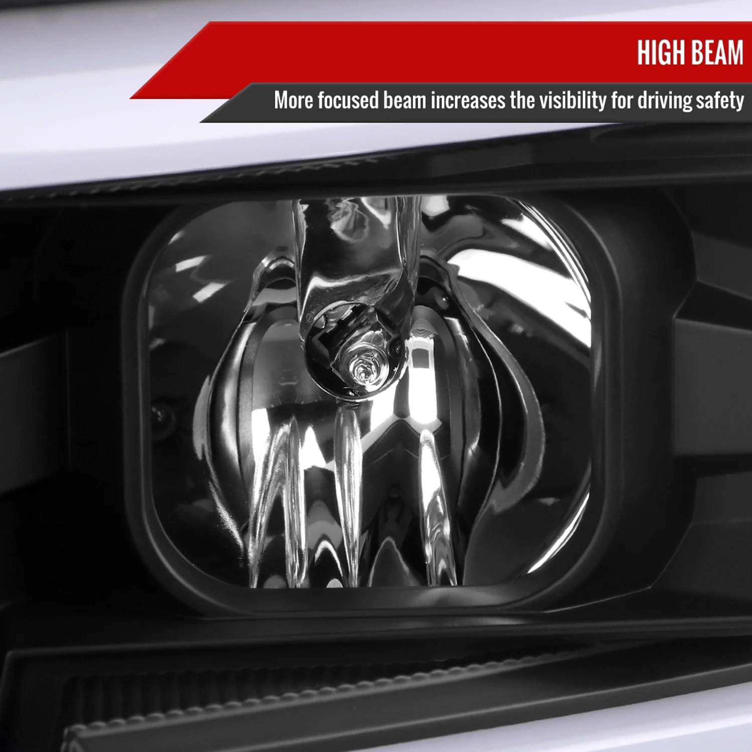 2015-2019 Chevy Silverado 2500HD/3500HD LED Projector Headlights Matte Black - Image 4