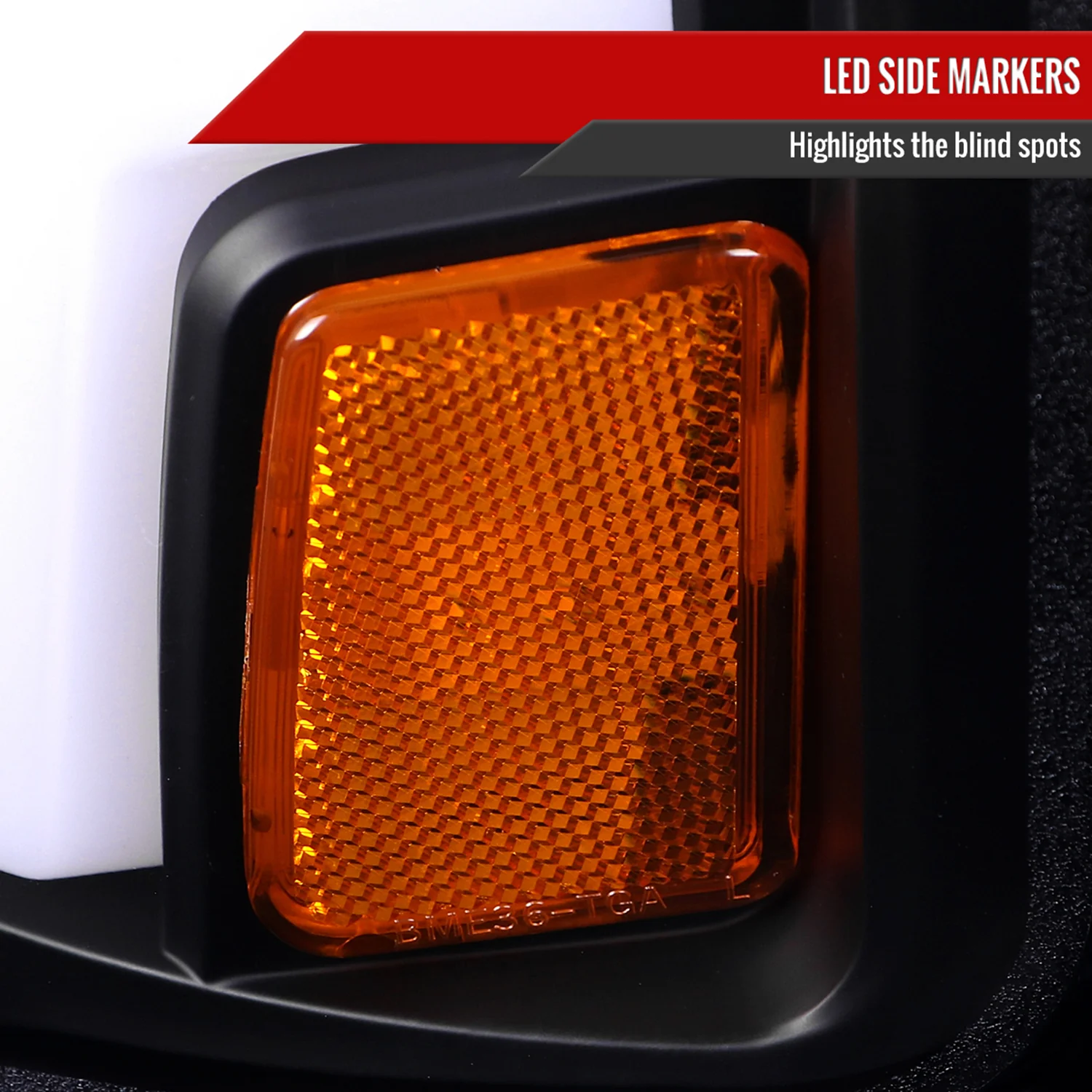 2015-2019 Chevy Silverado 2500HD/3500HD LED Projector Headlights Matte Black - Image 6