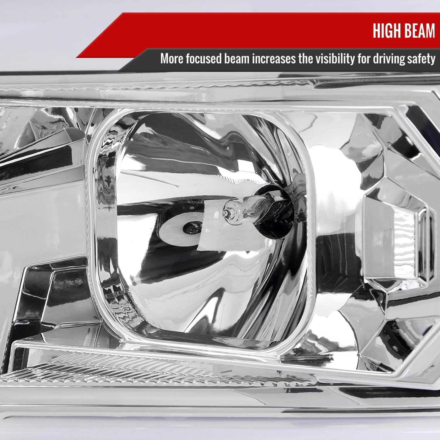 2015-2019 Chevy Silverado 2500HD/3500HD LED Signal Projector Headlights Chrome - Image 4