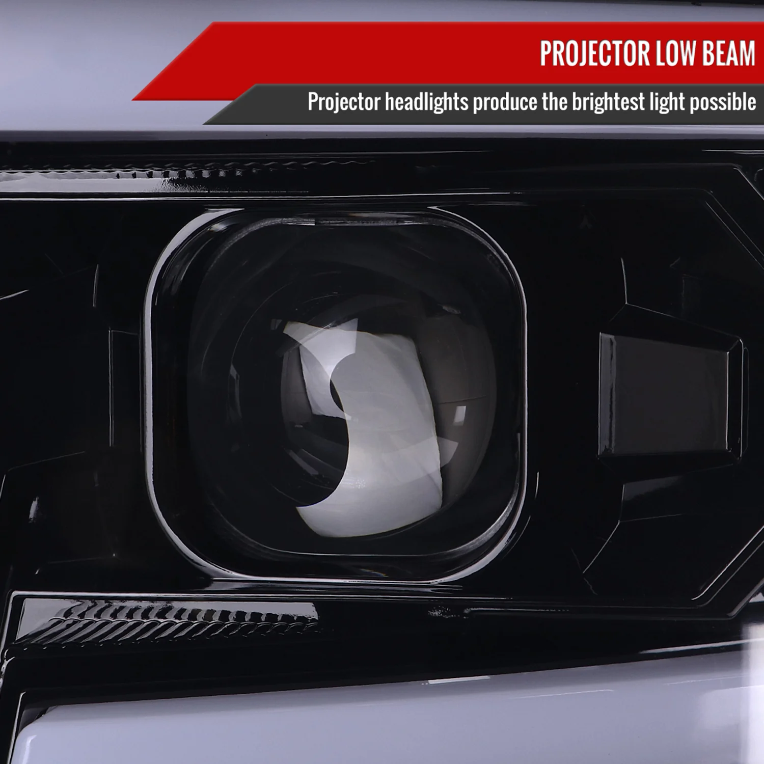 2015-2019 Chevy Silverado 2500HD/3500HD LED Signal Projector Headlights Smoke - Image 3