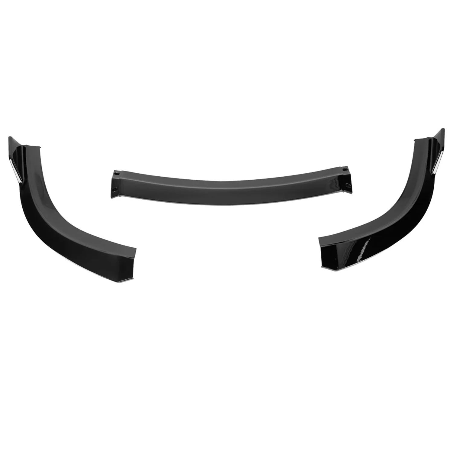 2015-2021 Chrysler 300 Glossy Black 3Pcs Front Bumper Lip Splitter Kit - Image 7