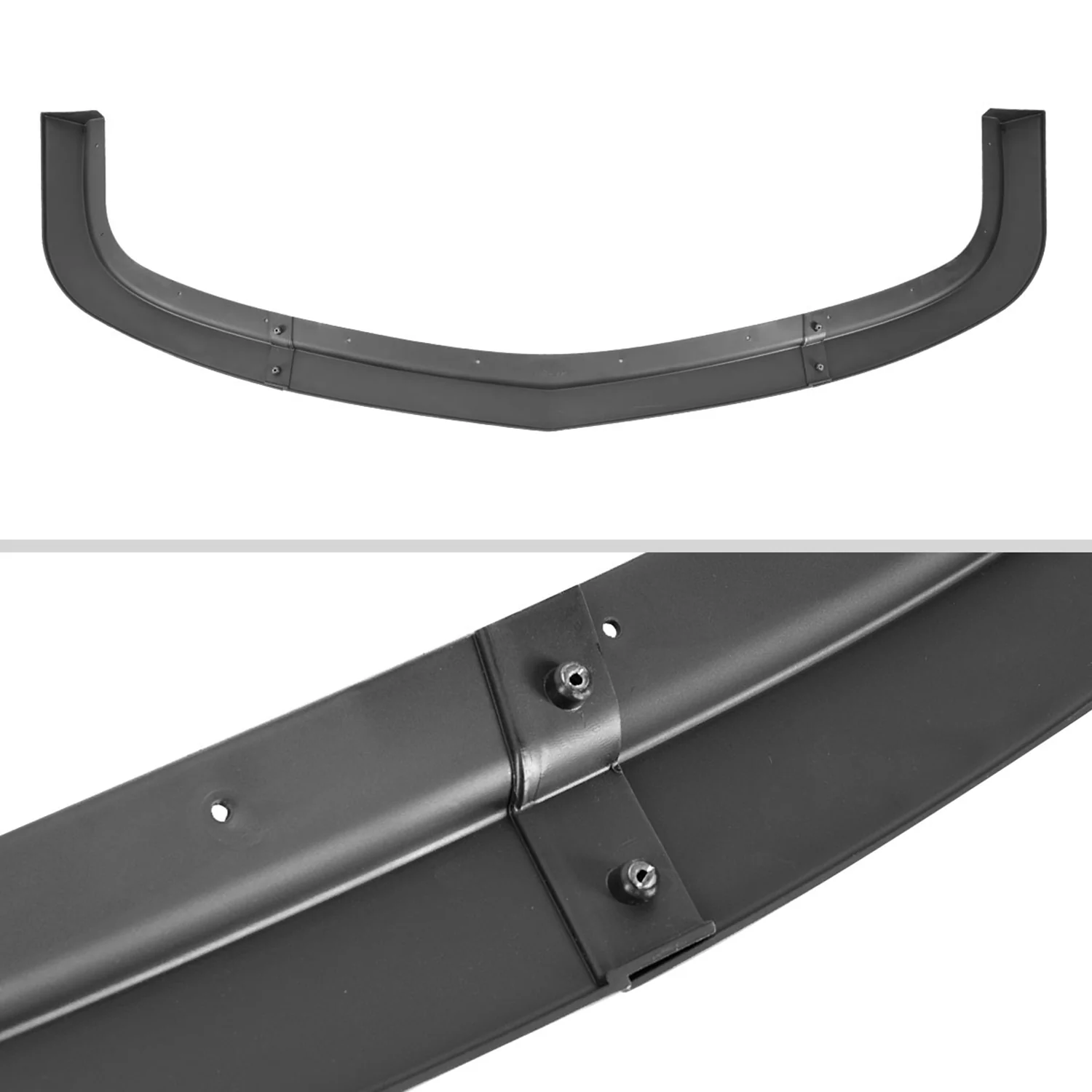 2015-2021 Dodge Challenger SXT Matte Black 3PC Front Bumper Lip Splitter Kit - Image 7