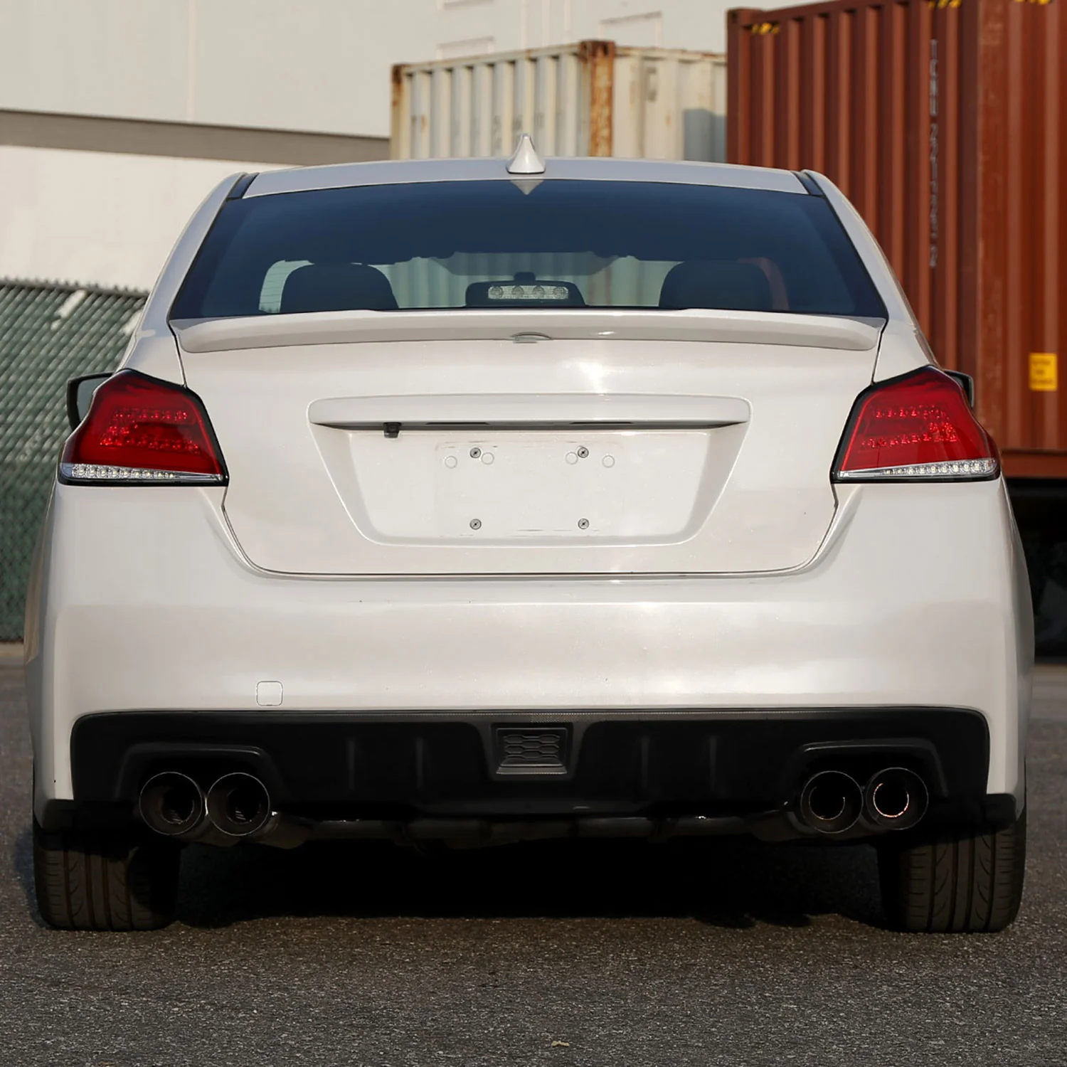 2015-2021 Subaru WRX Sequential White Bar LED Tail Lights Chrome/Red Lens - Image 10