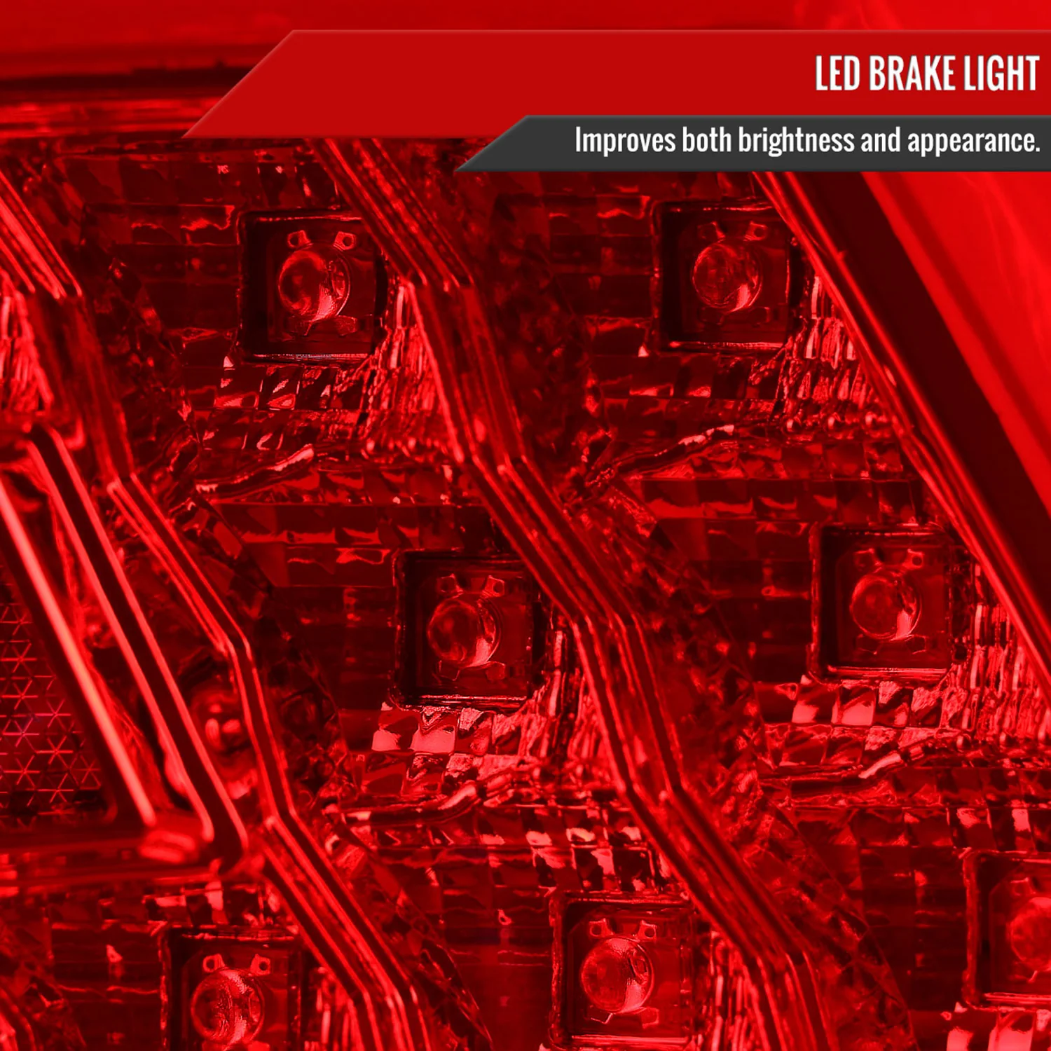 2015-2021 Subaru WRX Sequential White Bar LED Tail Lights Chrome/Red Lens - Image 5