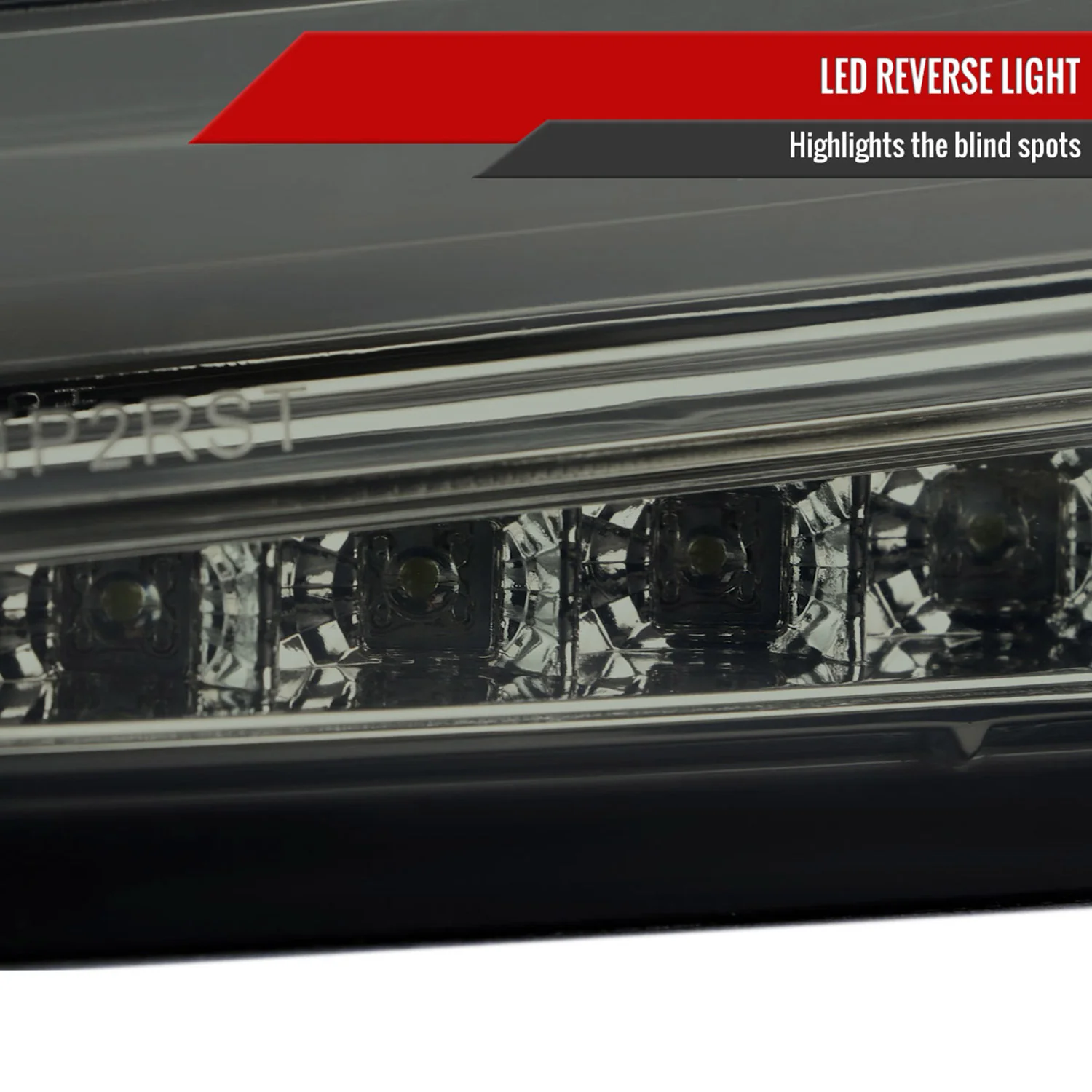 2015-2021 Subaru WRX Sequential White Bar LED Tail Lights Chrome/Smoke Lens - Image 6