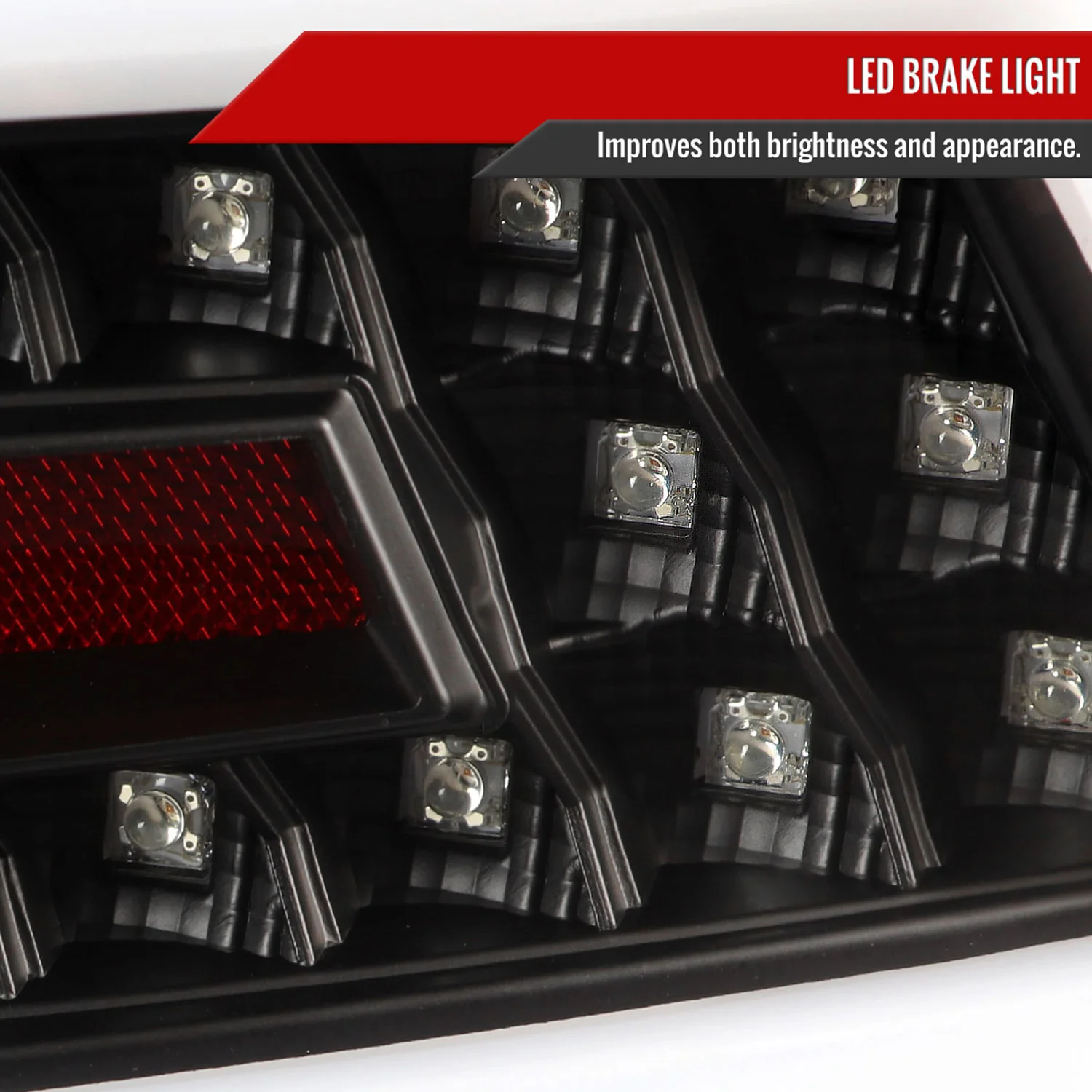 2015-2021 Subaru WRX Sequential White Bar LED Tail Lights Matte Black/Clear - Image 5