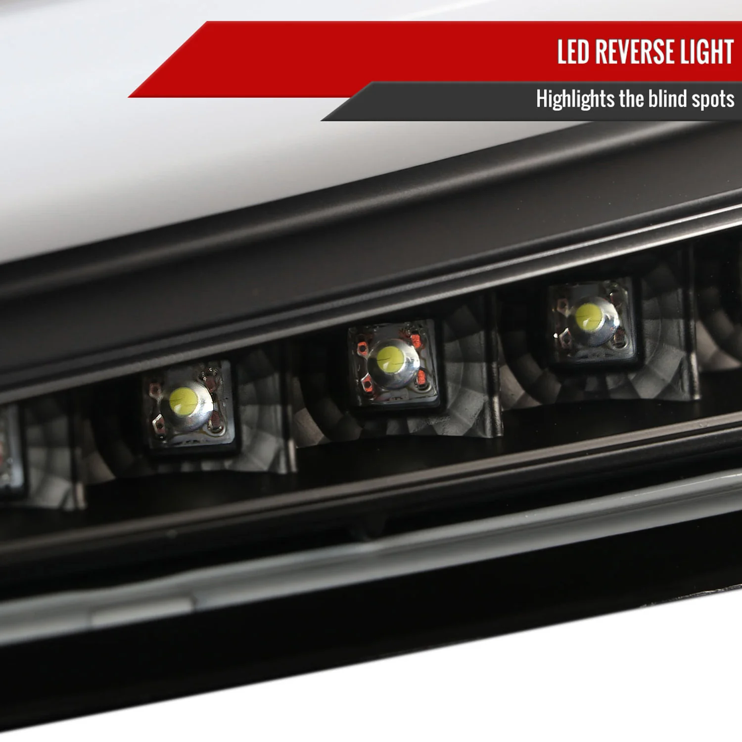 2015-2021 Subaru WRX Sequential White Bar LED Tail Lights Matte Black/Clear - Image 6