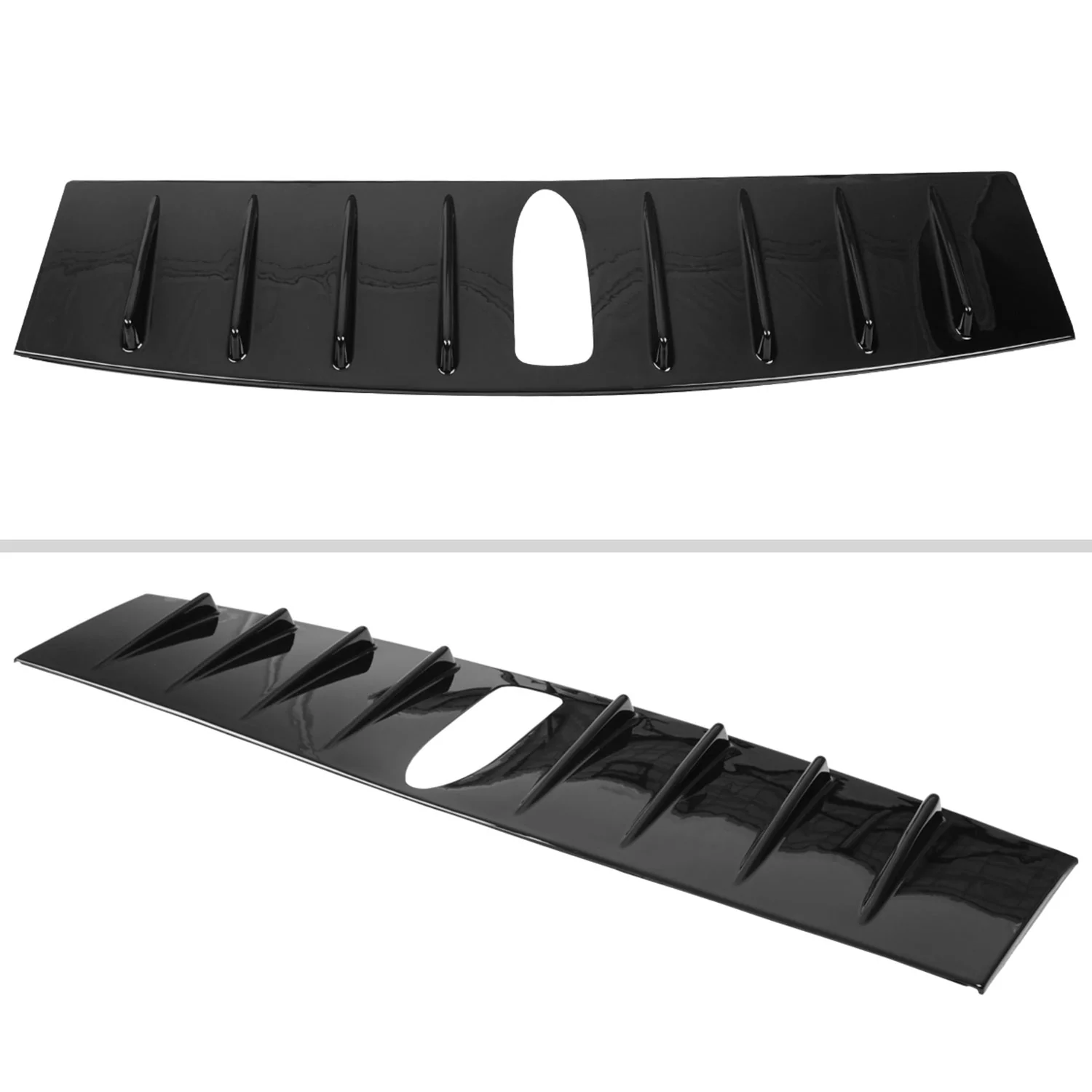 2015-2021 Subaru WRX/STI Glossy Black ABS Shark Fin Style Rear Roof Spoiler - Image 3