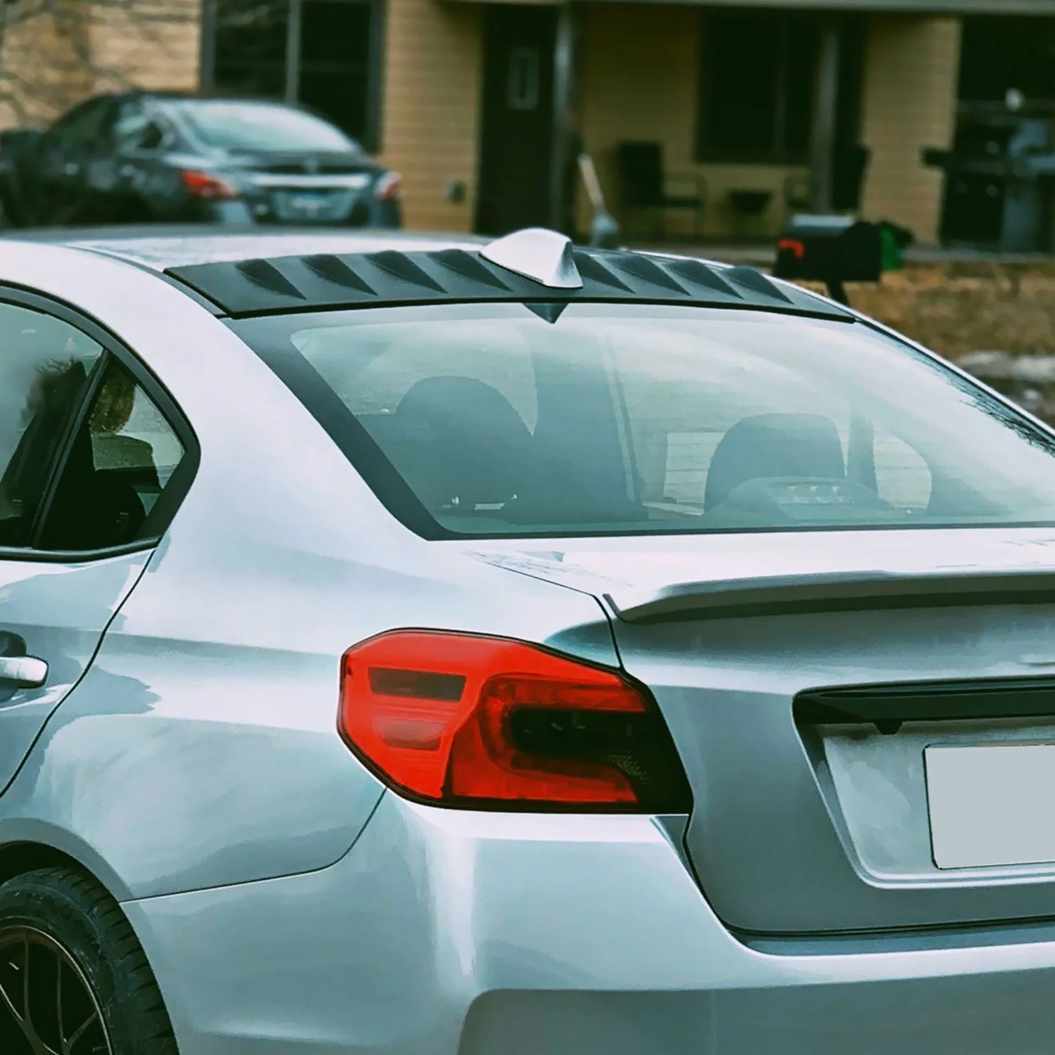 2015-2021 Subaru WRX/STI Matte Black ABS Shark Fin Style Rear Roof Spoiler - Image 10