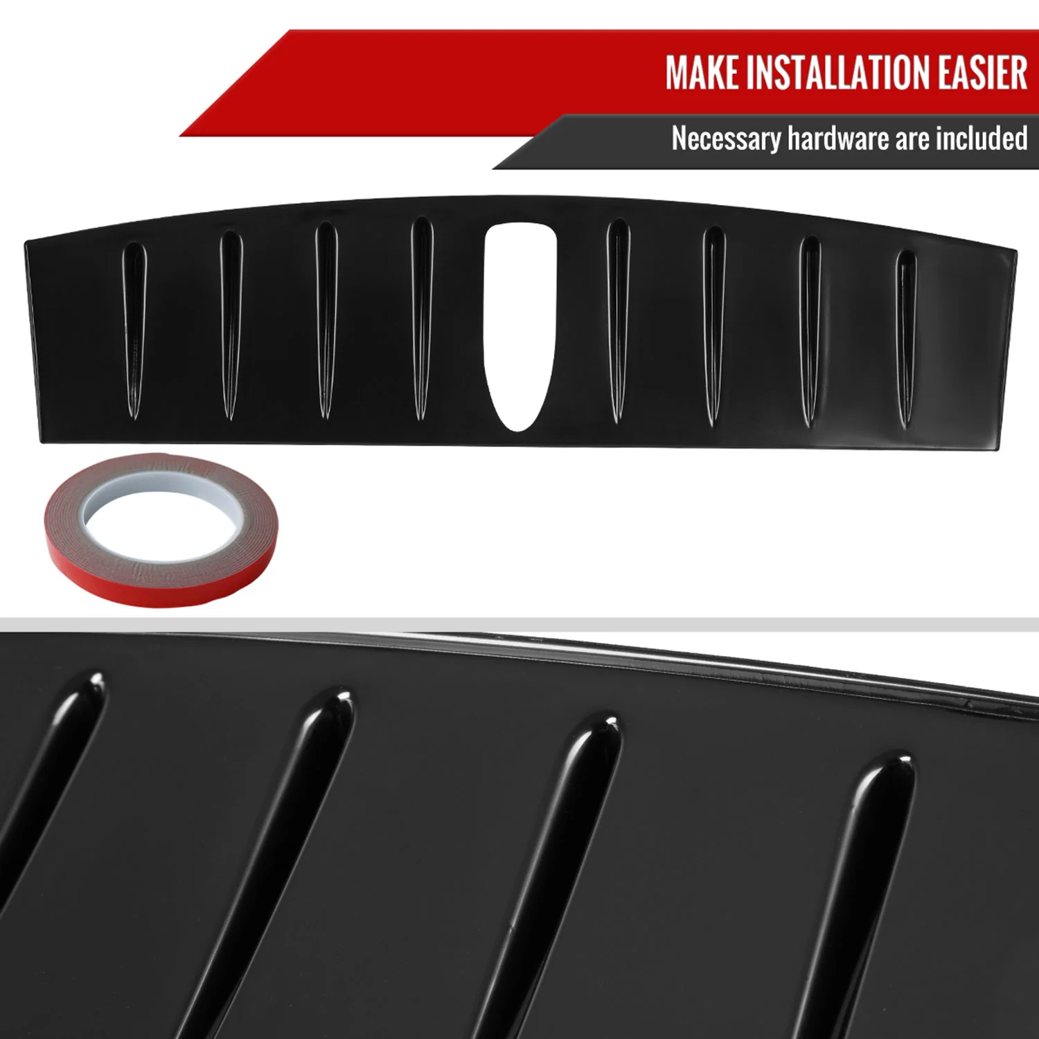 2015-2021 Subaru WRX/STI Matte Black ABS Shark Fin Style Rear Roof Spoiler - Image 7
