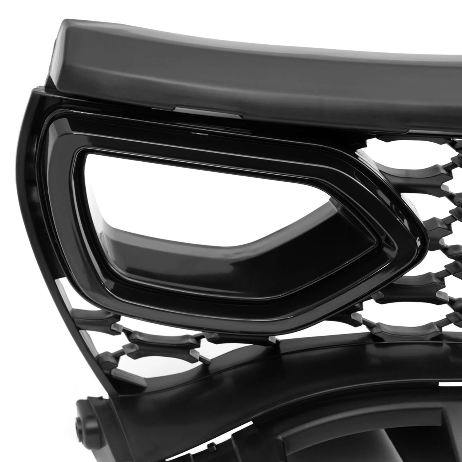 2015-2022 Dodge Charger SRT/RT/GT/ Black Dual Snorkel Front Upper Grille - Image 3
