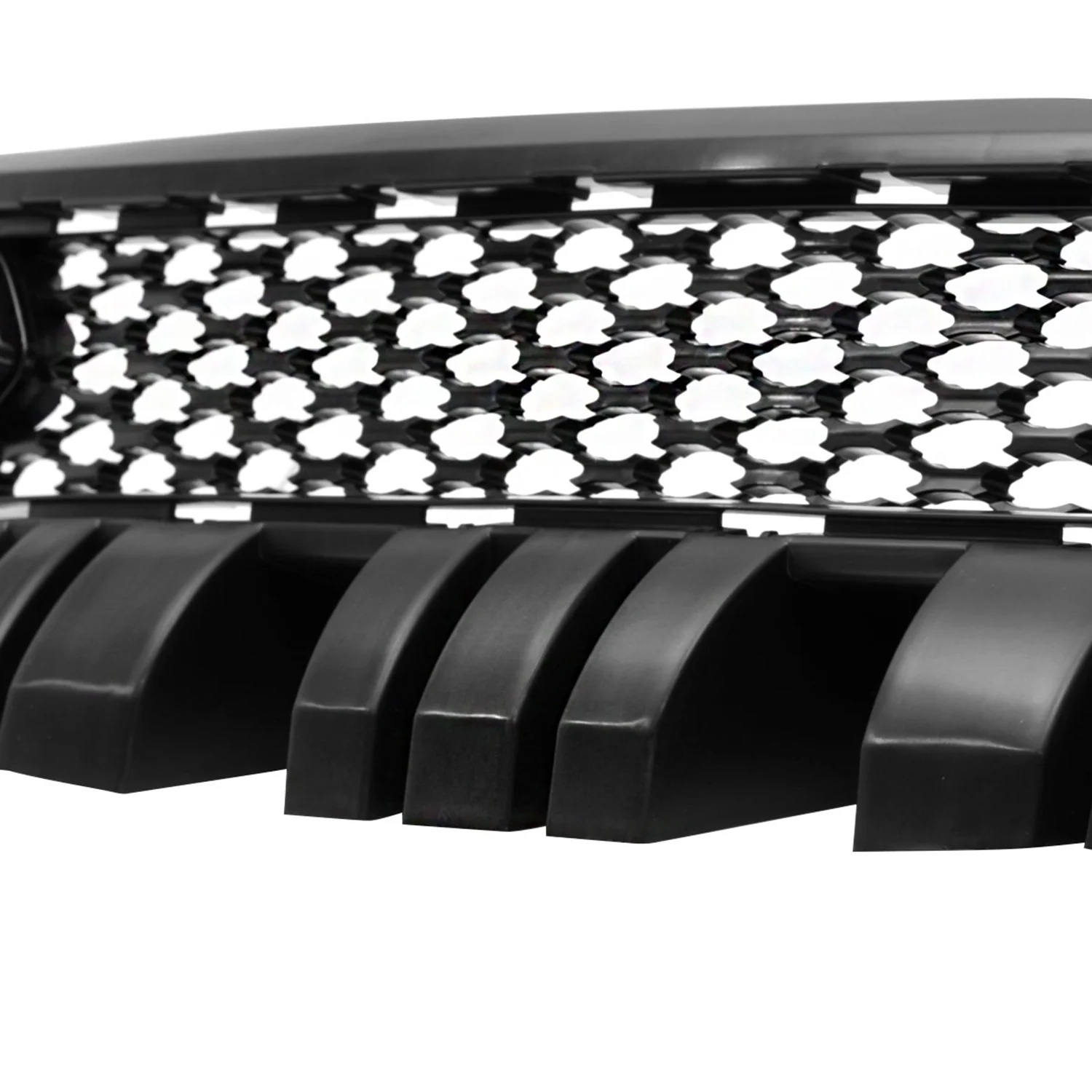 2015-2022 Dodge Charger SRT/RT/GT/ Black Dual Snorkel Front Upper Grille - Image 4