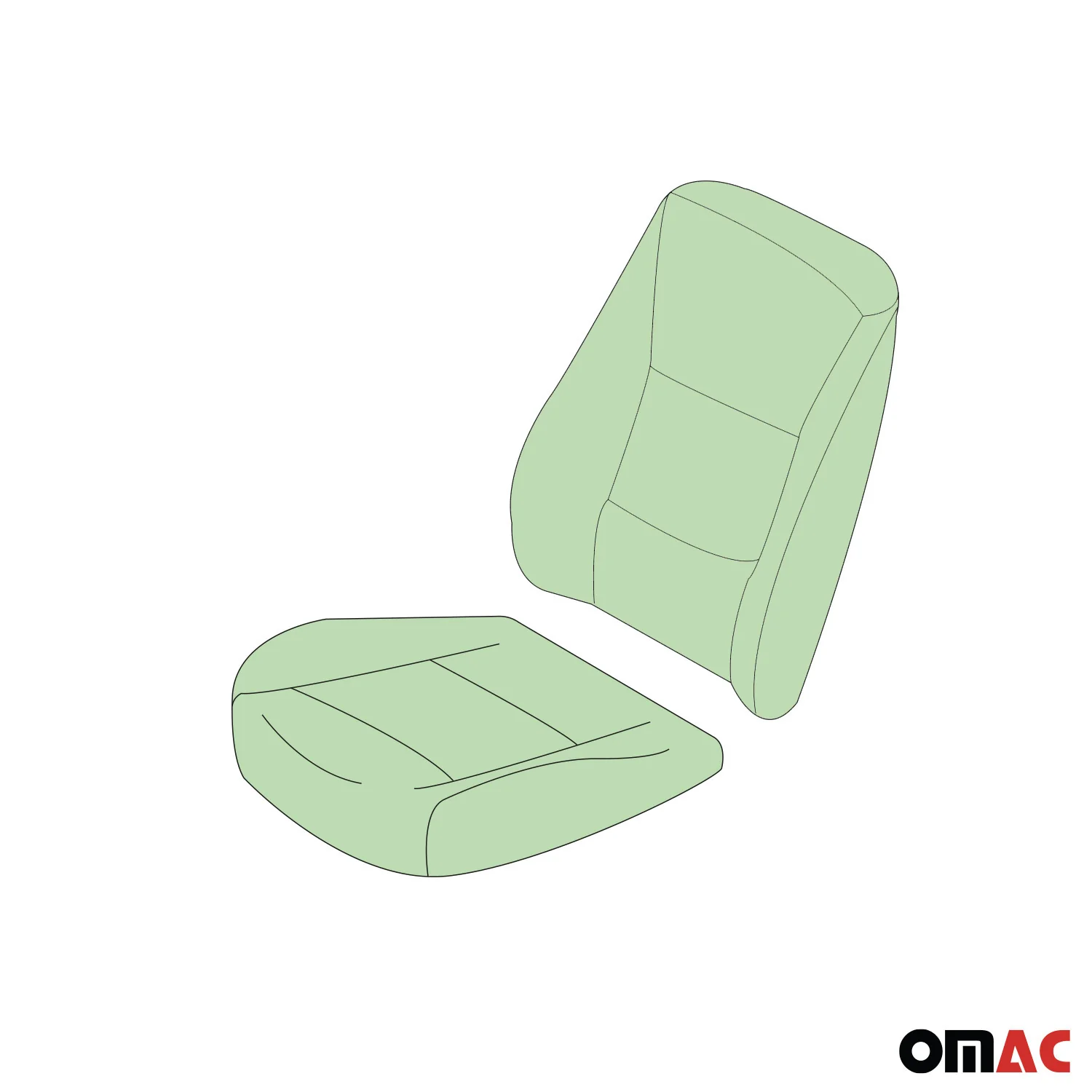 2015-2022 RAM ProMaster City Backrest & Seat Cushion Foam Pad Set - Image 8