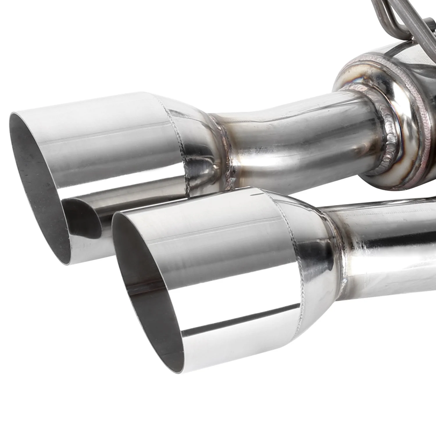 2015-2022 Subaru WRX STI 4" Quad Tip Stainless Steel Catback Exhaust System - Image 5