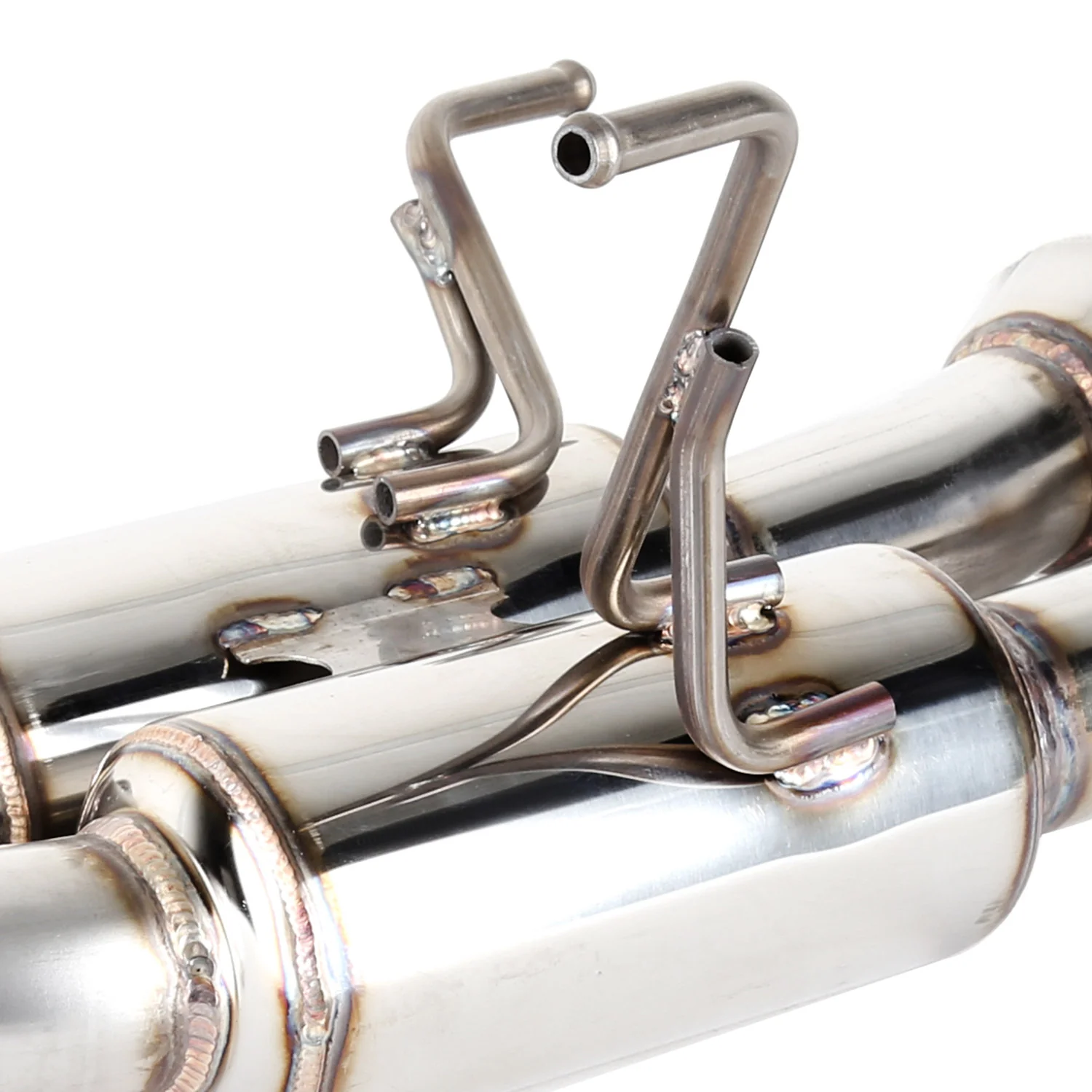 2015-2022 Subaru WRX STI 4" Quad Tip Stainless Steel Catback Exhaust System - Image 6