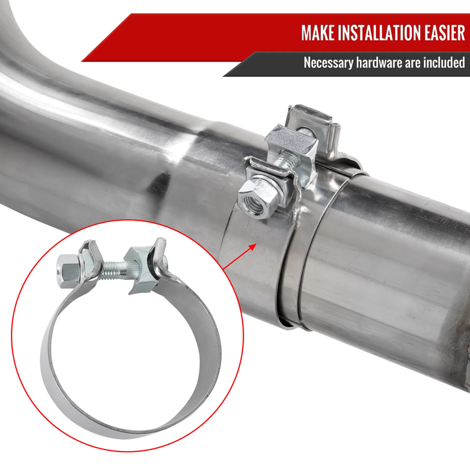 2015-2022 Subaru WRX STI 4" Quad Tip Stainless Steel Catback Exhaust System - Image 8