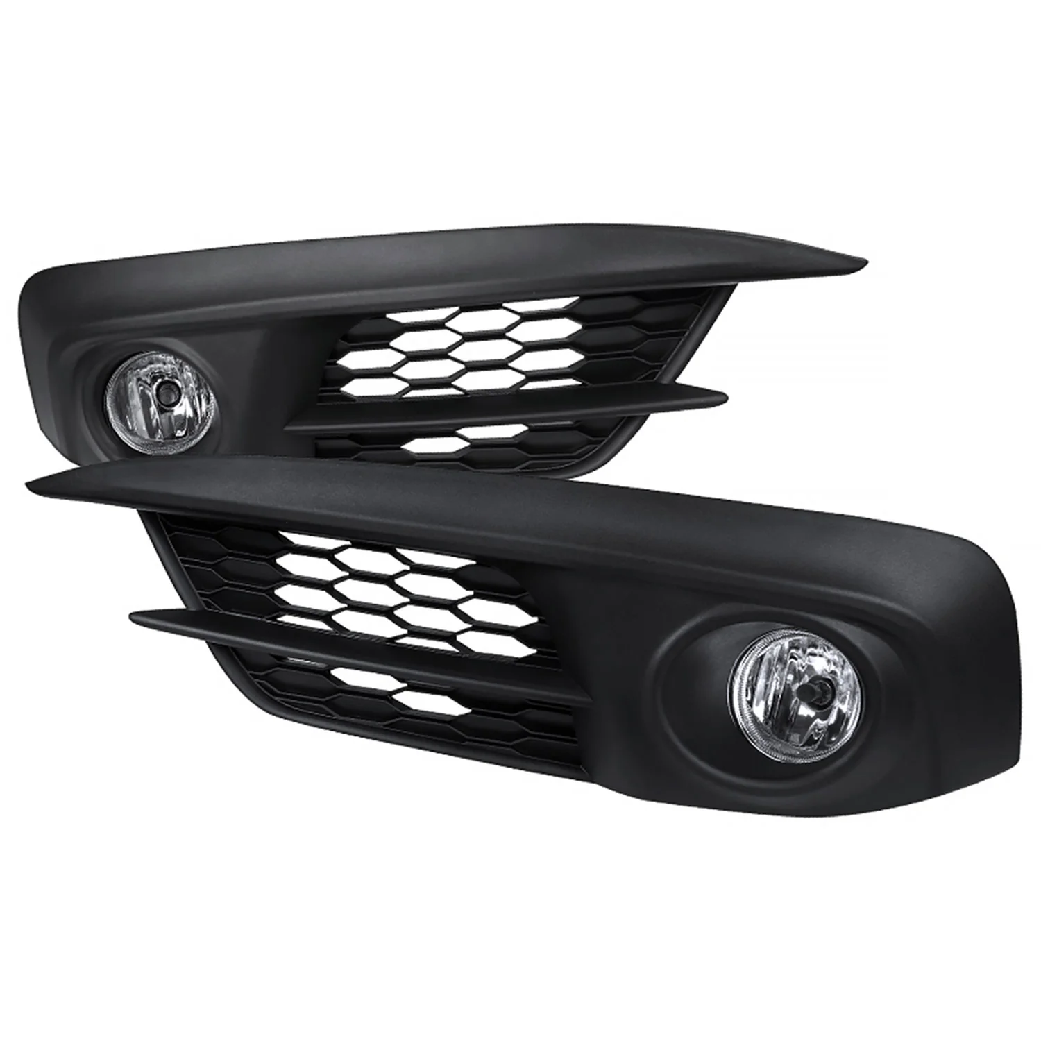 2016-2017 Honda Civic Coupe/Sedan H11 Fog Lights Kit Chrome/Clear Lens
