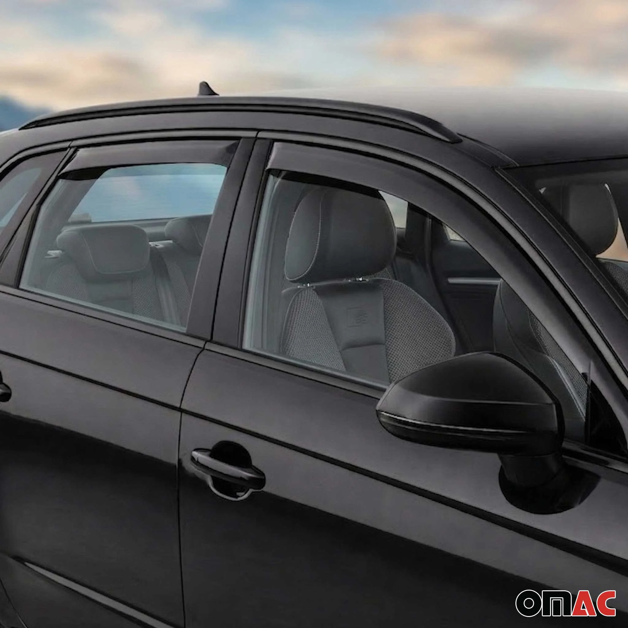 2016-2018 Audi A3 e-tron Sportback 5D Window Visor Vent Rain Deflector 4Pcs Smoke - Image 6