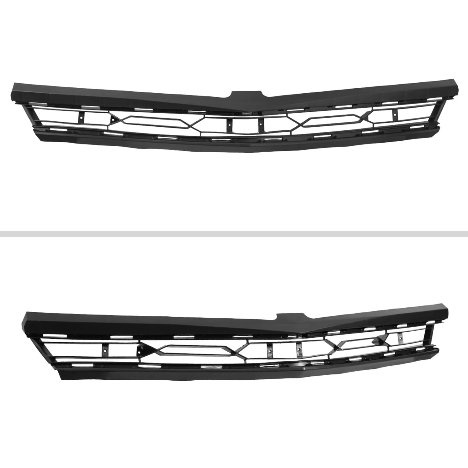 2016-2018 Chevy Camaro/2019-2022 Camaro ZL1 Black Front Upper Bumper Hood Grille - Image 2