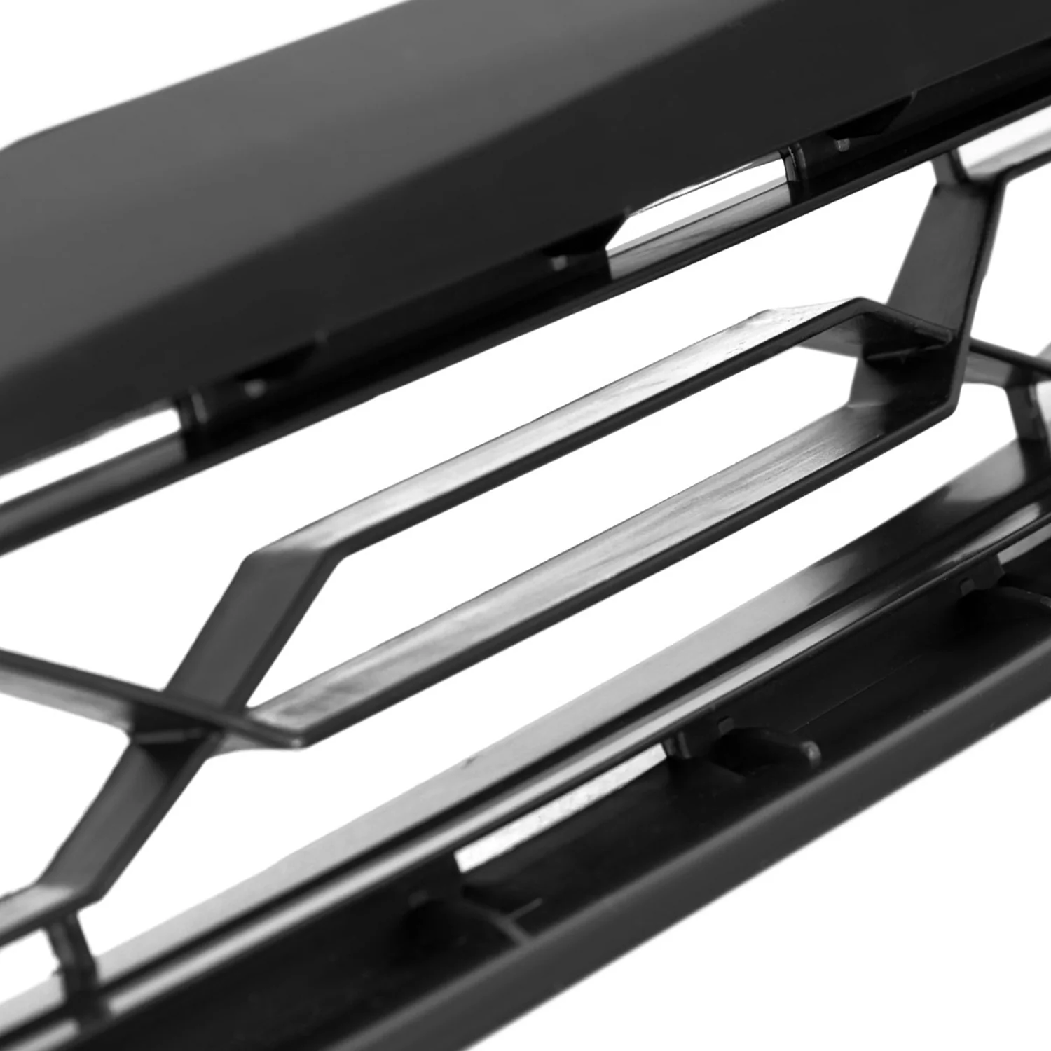 2016-2018 Chevy Camaro/2019-2022 Camaro ZL1 Black Front Upper Bumper Hood Grille - Image 5
