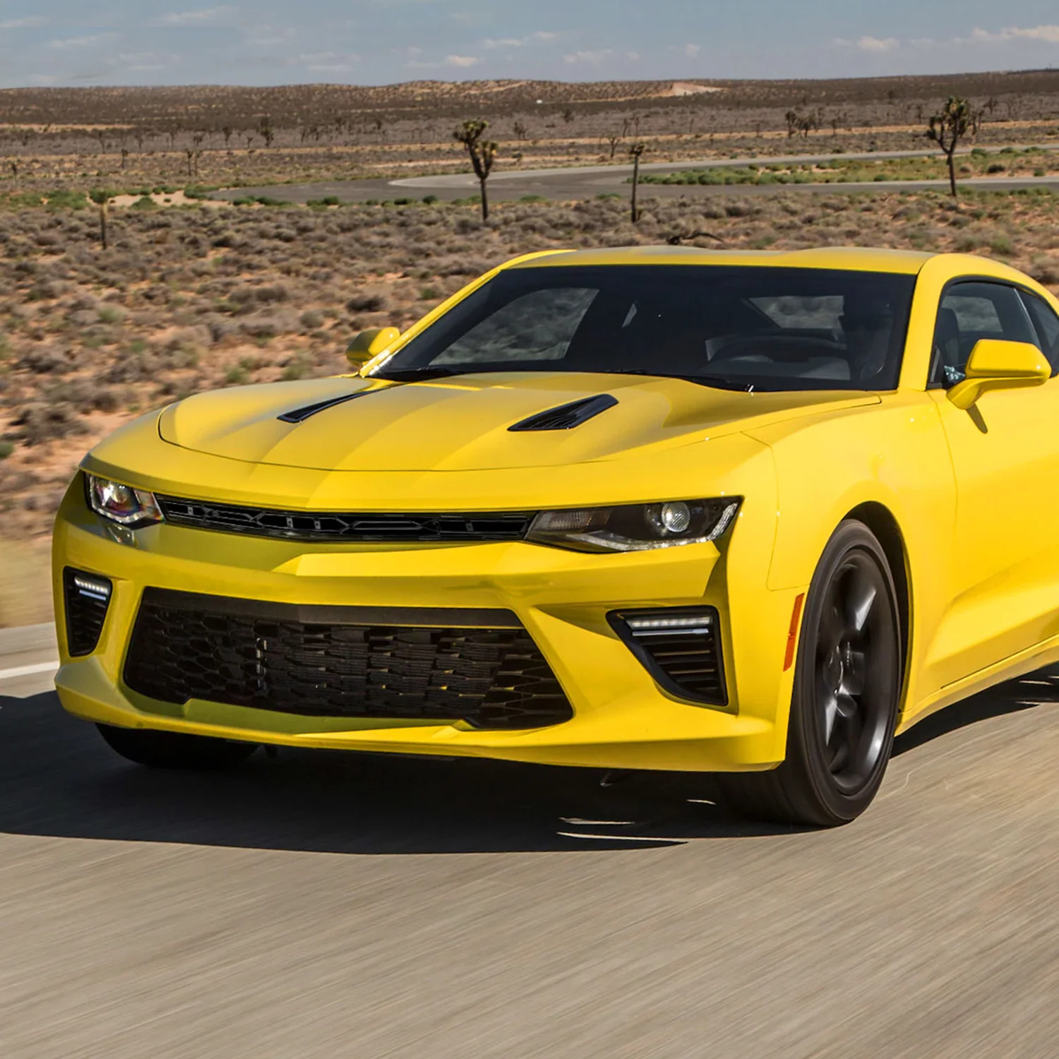 2016-2018 Chevy Camaro/2019-2022 Camaro ZL1 Black Front Upper Bumper Hood Grille - Image 9