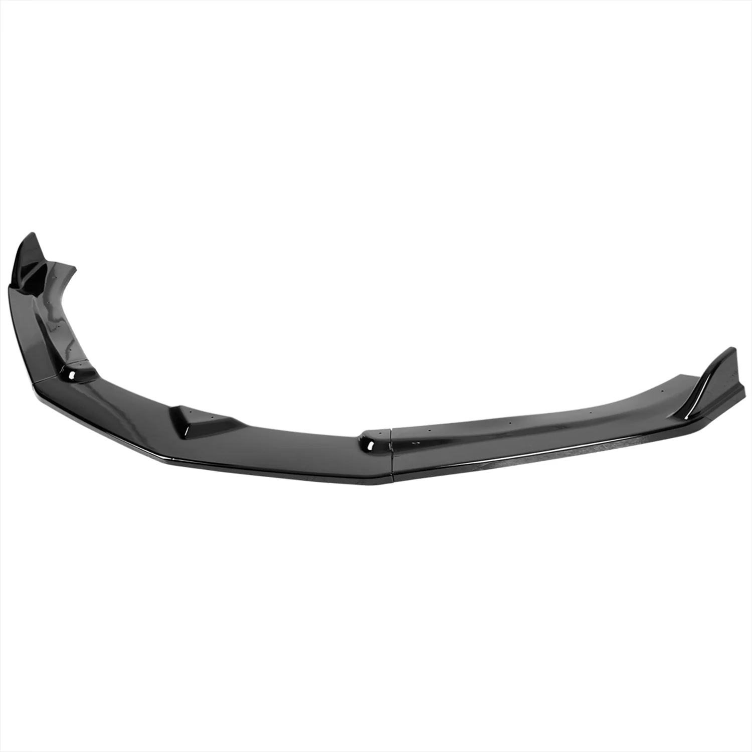 2016-2018 Chevy Camaro Glossy Black Polypropylene 3PC Front Bumper Lip Set
