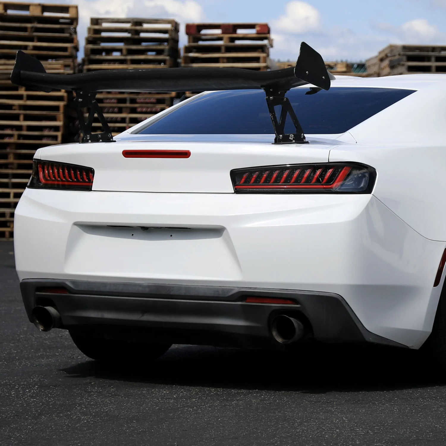 2016-2018 Chevy Camaro LED Tail Lights LED Turn Signal Lights Matt Black/Clear - Image 9