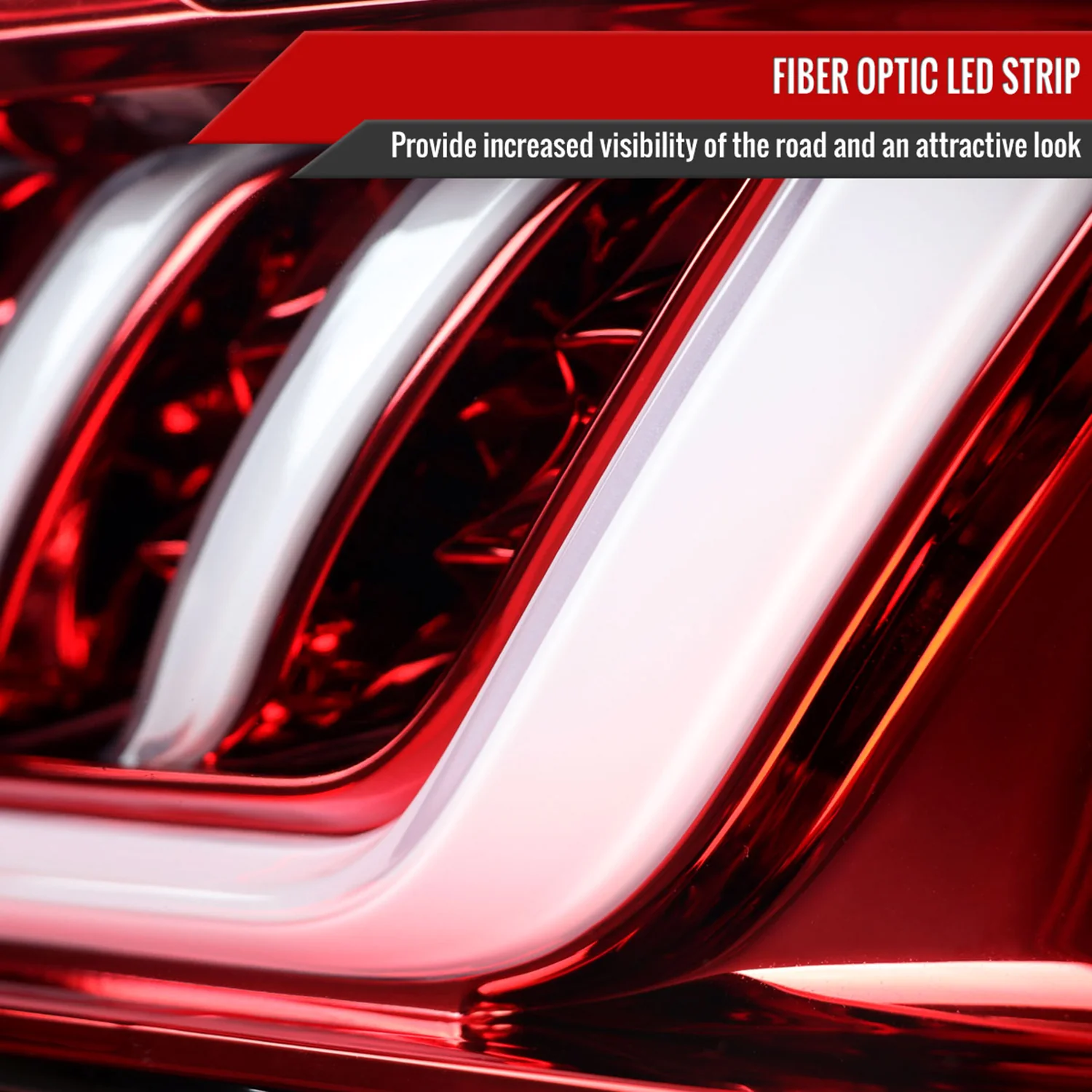 2016-2018 Chevy Camaro Sequential LED Tail Lights Chrome/Red Clear Lens - Image 3