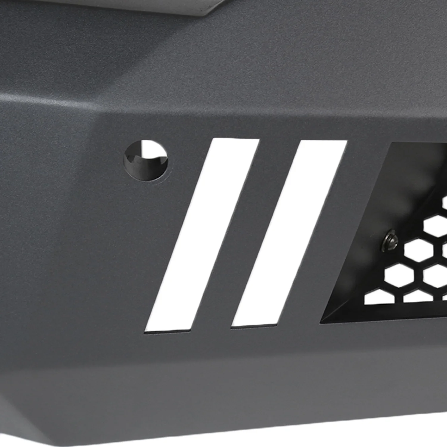 2016-2018 Chevy Silverado 1500 Heavy Duty Steel Front Bumper LED Light Ports - Image 4