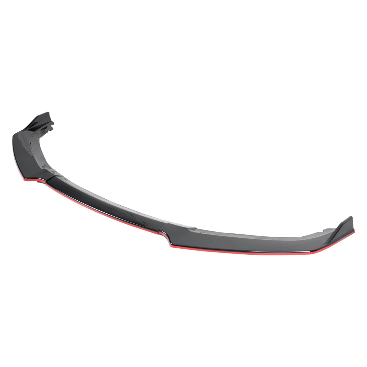 2016-2018 Honda Civic Sedan Black/Red Trim Front Bumper Lip Splitter Kit - Image 8
