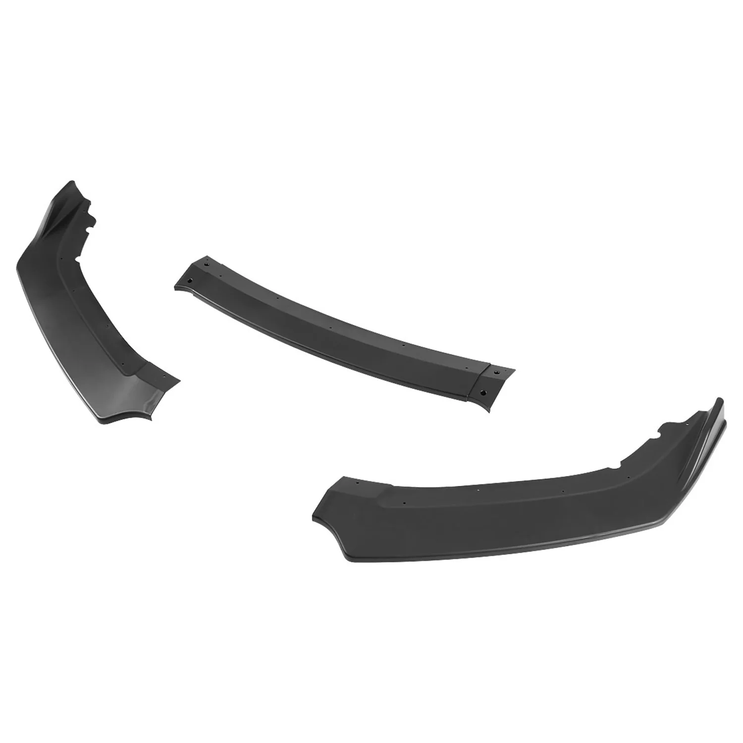 2016-2018 Honda Civic Sedan Matte Black Polypropylene 3Pcs Bumper Lip - Image 6