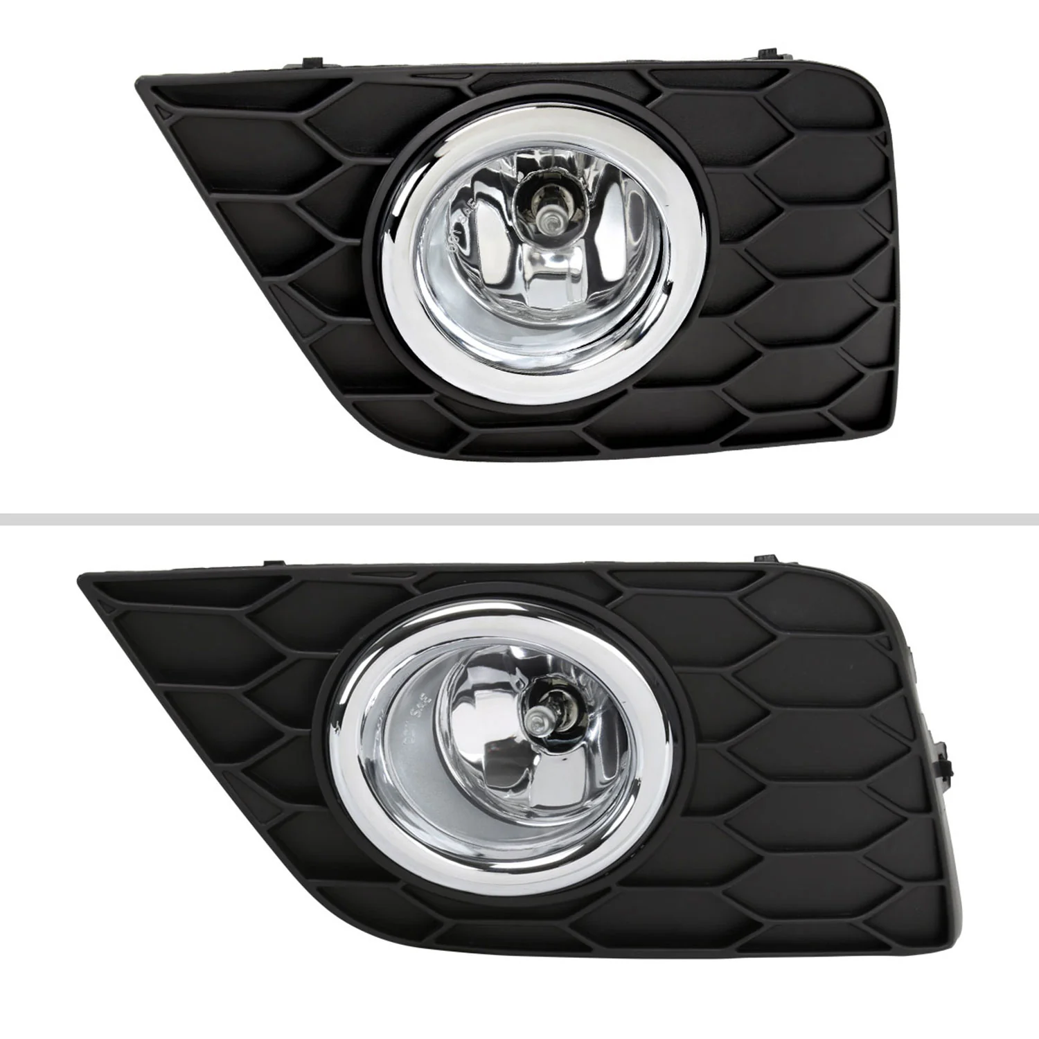 2016-2018 Nissan Sentra H11 Fog Lights Kit Chrome Housing/Clear Lens - Image 2