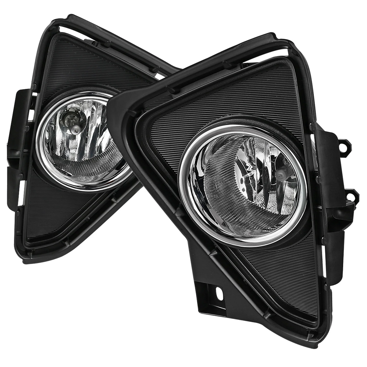 2016-2018 Toyota RAV4 H16 Fog Lights Kit Chrome Housing/Clear Lens