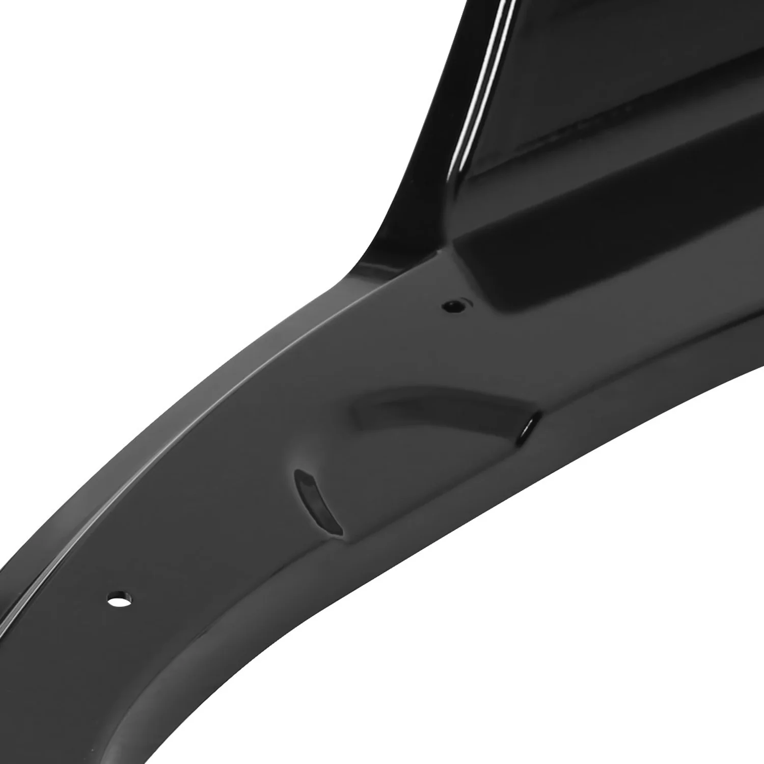 2016-2020 Honda Civic Sedan Glossy Black Rear Bumper Lip Diffuser Set - Image 6