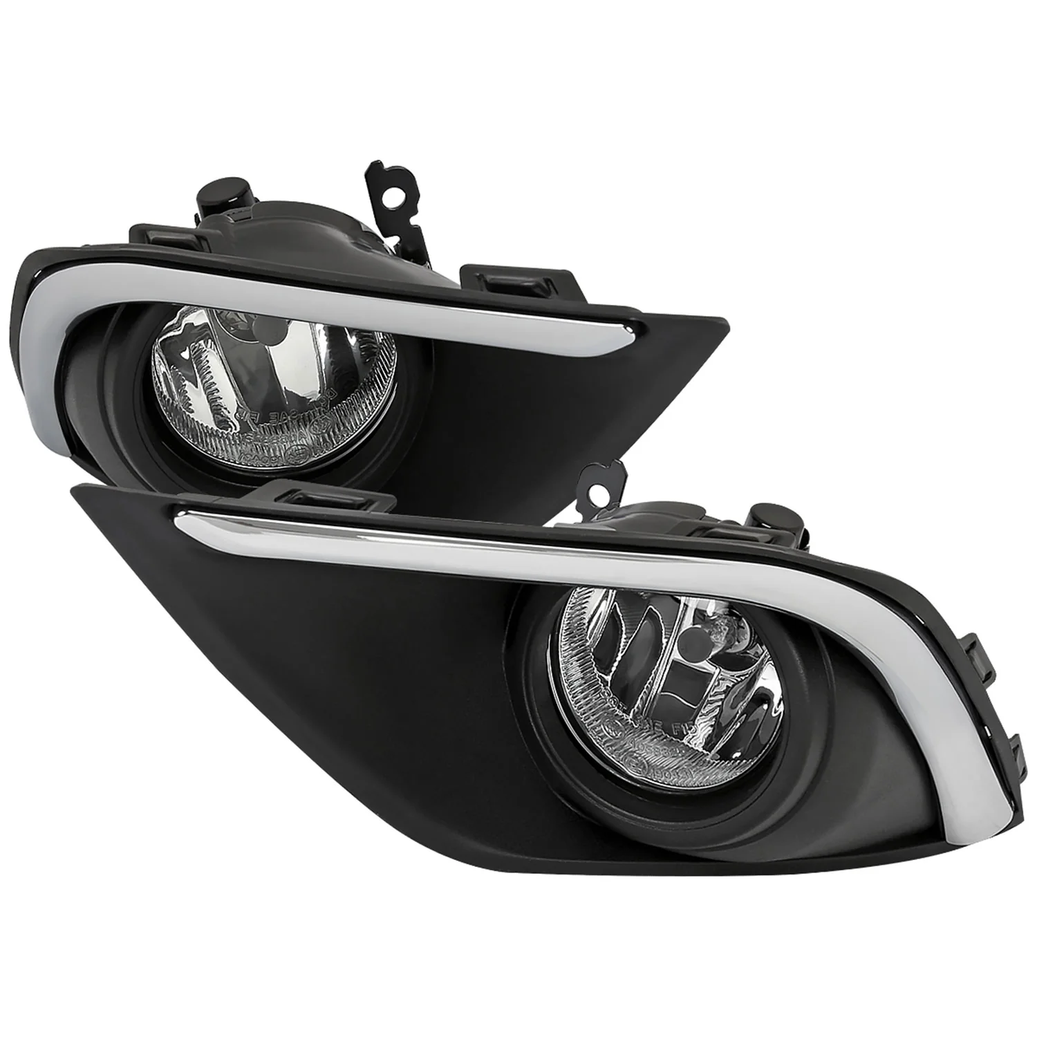 2016-2020 Mitsubishi Outlander H16 Fog Lights Kit Chrome Housing/Clear Lens