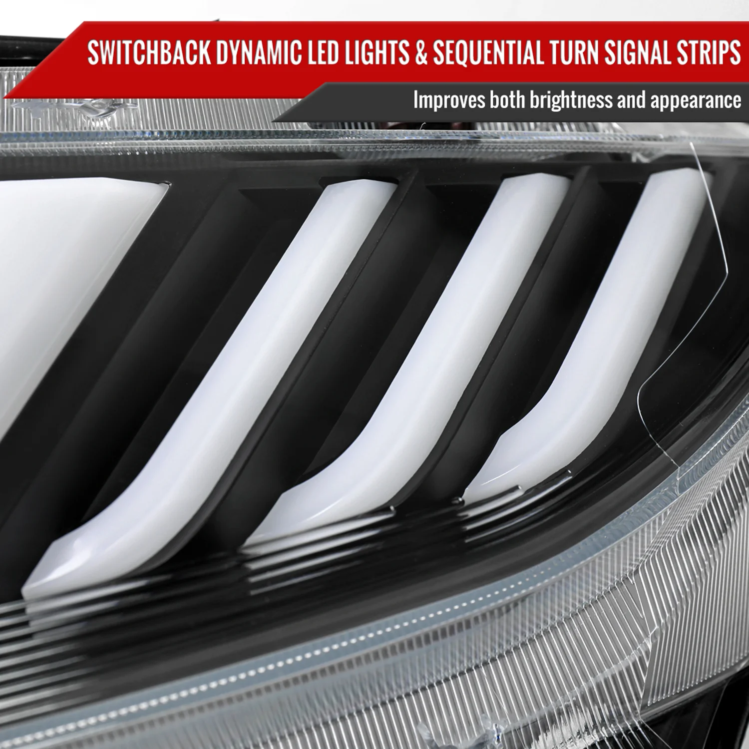 2016-2021 Honda Civic Full LED Projector Headlights Turn Signal Black - Image 6