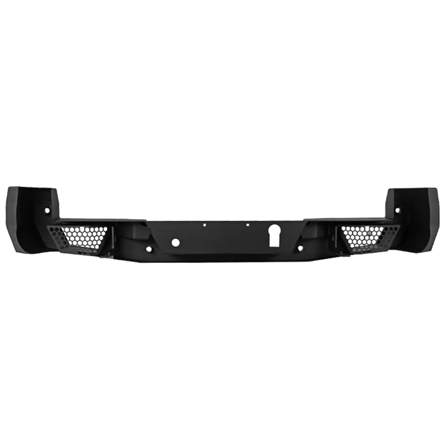 2016-2021 Toyota Tacoma Black Heavy Duty Steel Rear Step Bumper w/License Lamp - Image 7