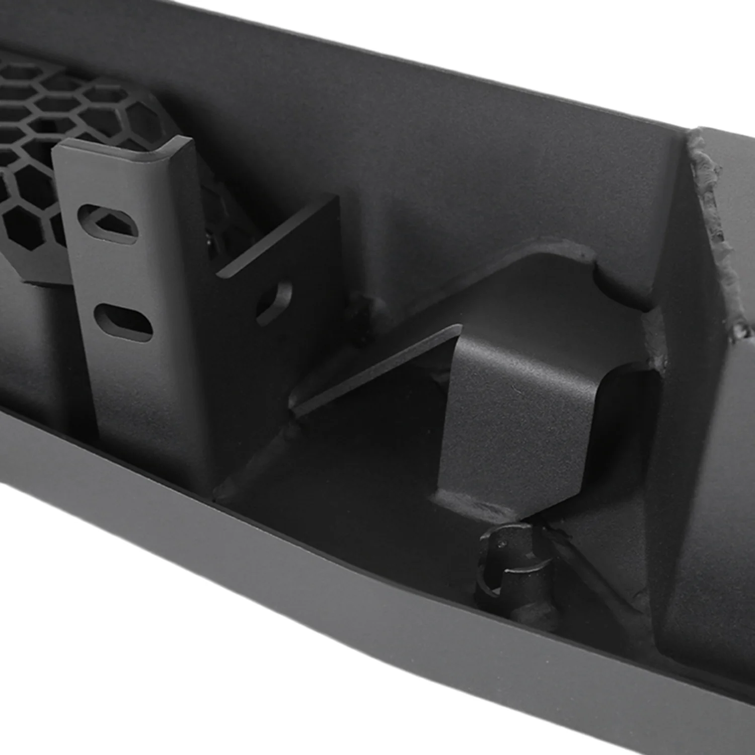 2016-2021 Toyota Tacoma Black Heavy Duty Steel Rear Step Bumper w/License Lamp - Image 8