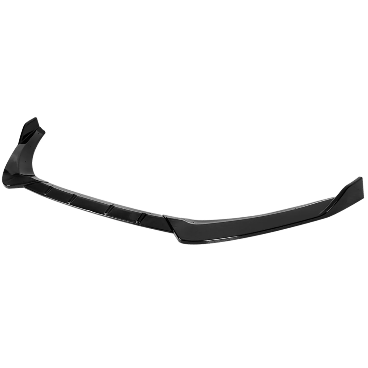 2017-2018 Ford Fusion Glossy Black Polypropylene 3Pcs Front Bumper Lip Set