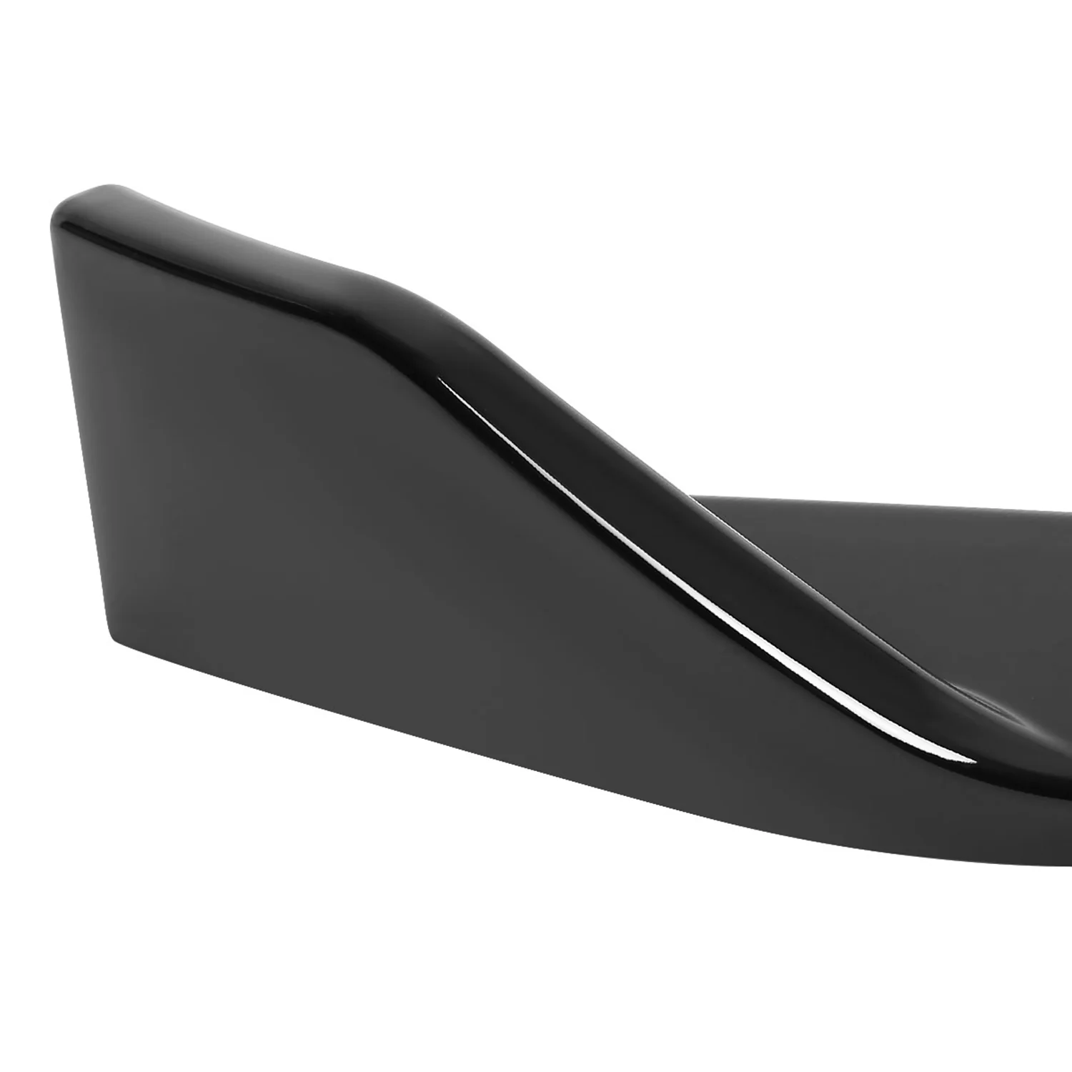 2017-2018 Ford Fusion Glossy Black Polypropylene 3Pcs Front Bumper Lip Set - Image 3
