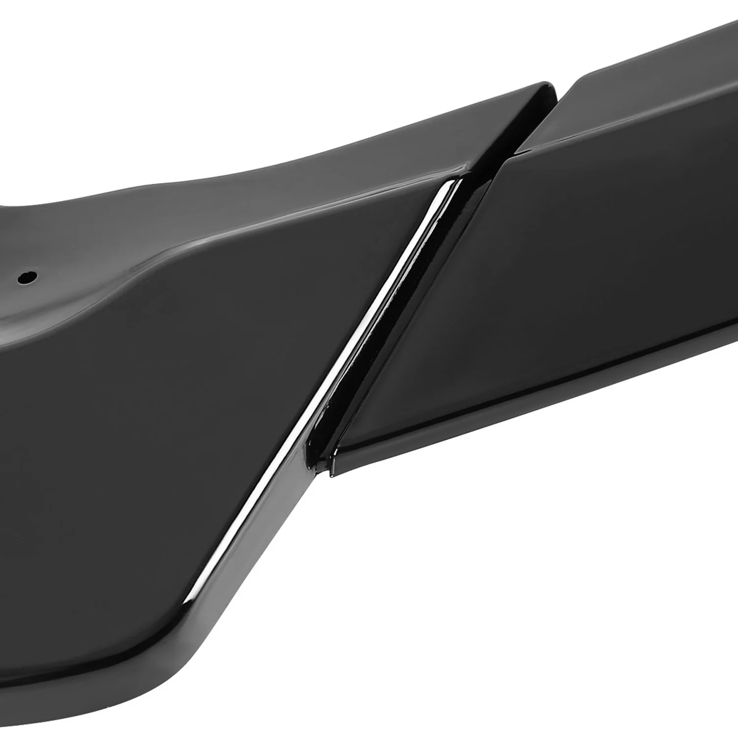 2017-2018 Ford Fusion Glossy Black Polypropylene 3Pcs Front Bumper Lip Set - Image 6