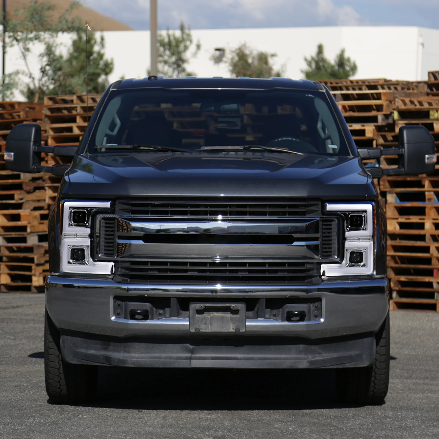 2017-2019 Ford F-250 F-350 F-450 F-550 LED C-Bar Headlights Signal Chrome - Image 10